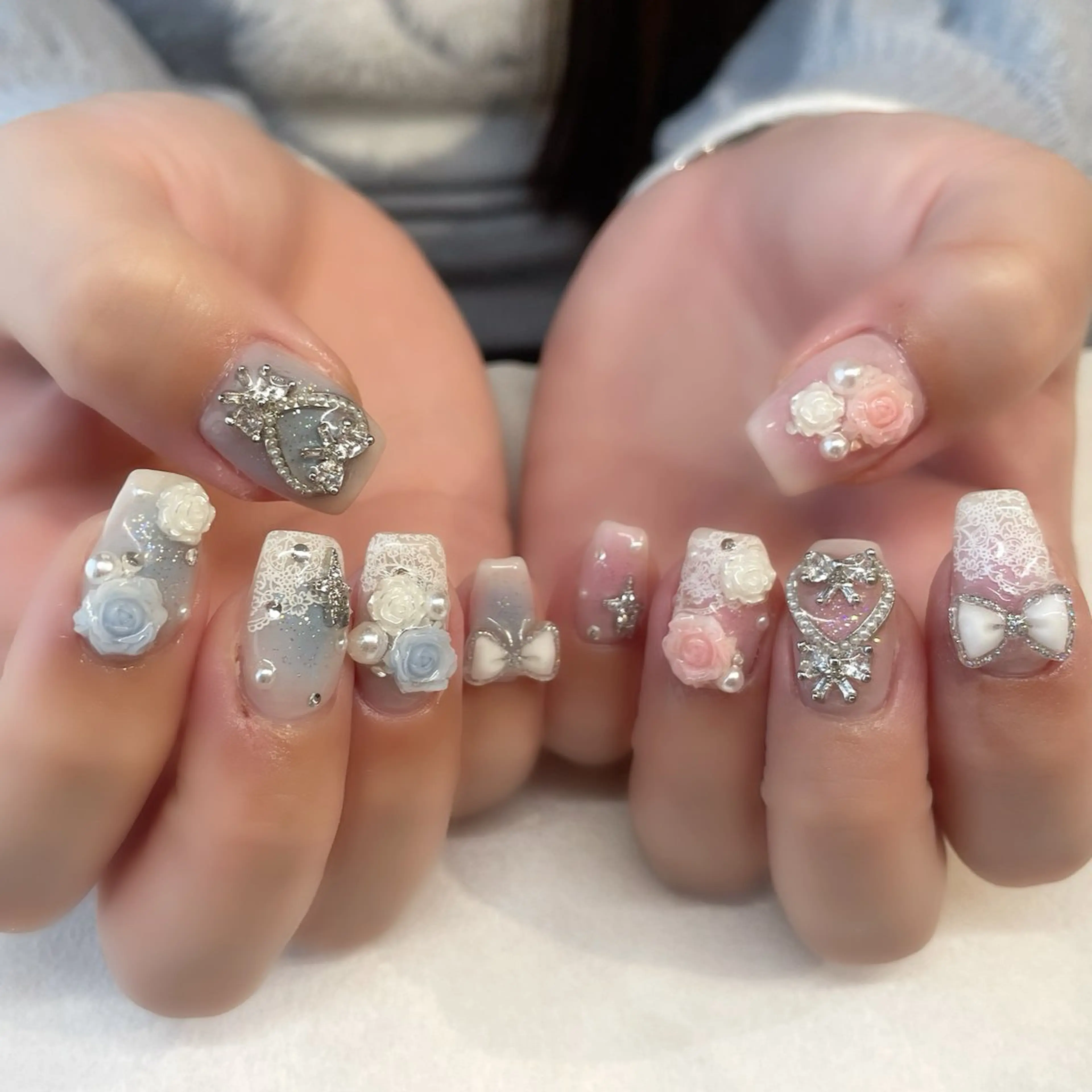 ネイル ハンドネイル 💎🐰 saki. m 🐰💎のネイルデザイン