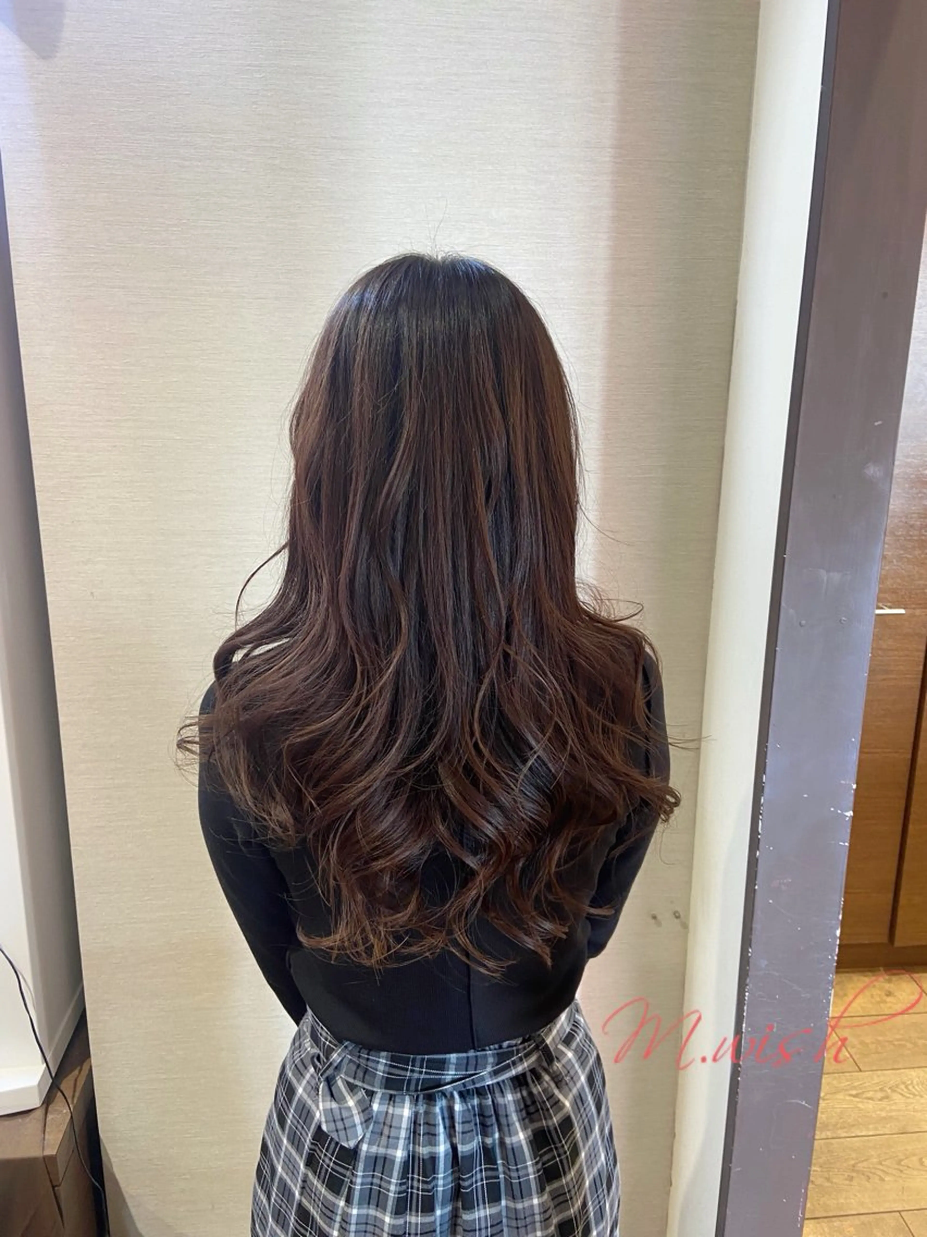 ロング カラー ヘアアレンジ カット パーマ 長田 尚大のヘアスタイル