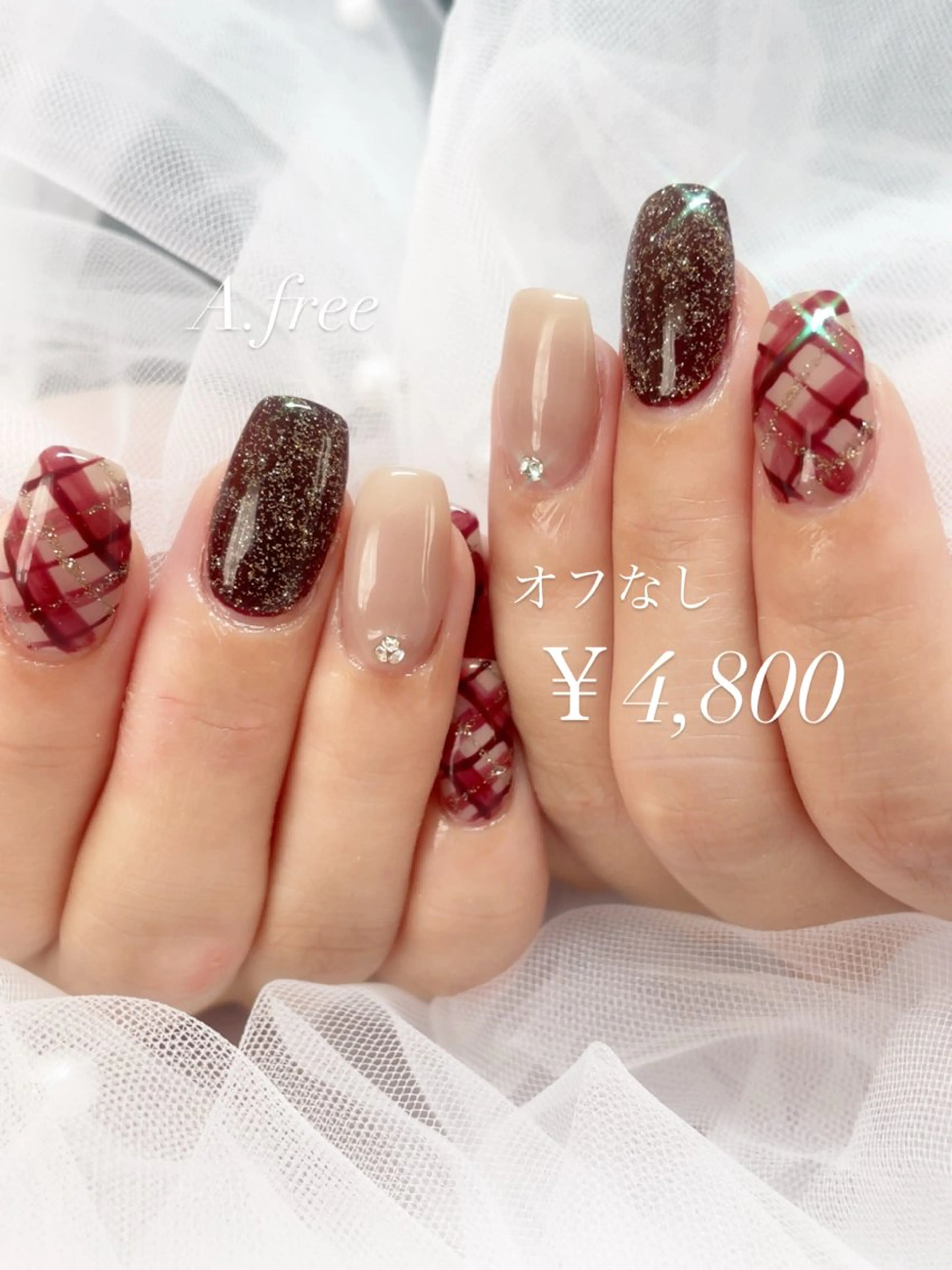 ネイル ジェルネイル ハンドネイル A.free✧*｡ アレルギー対応✧*｡のネイルデザイン