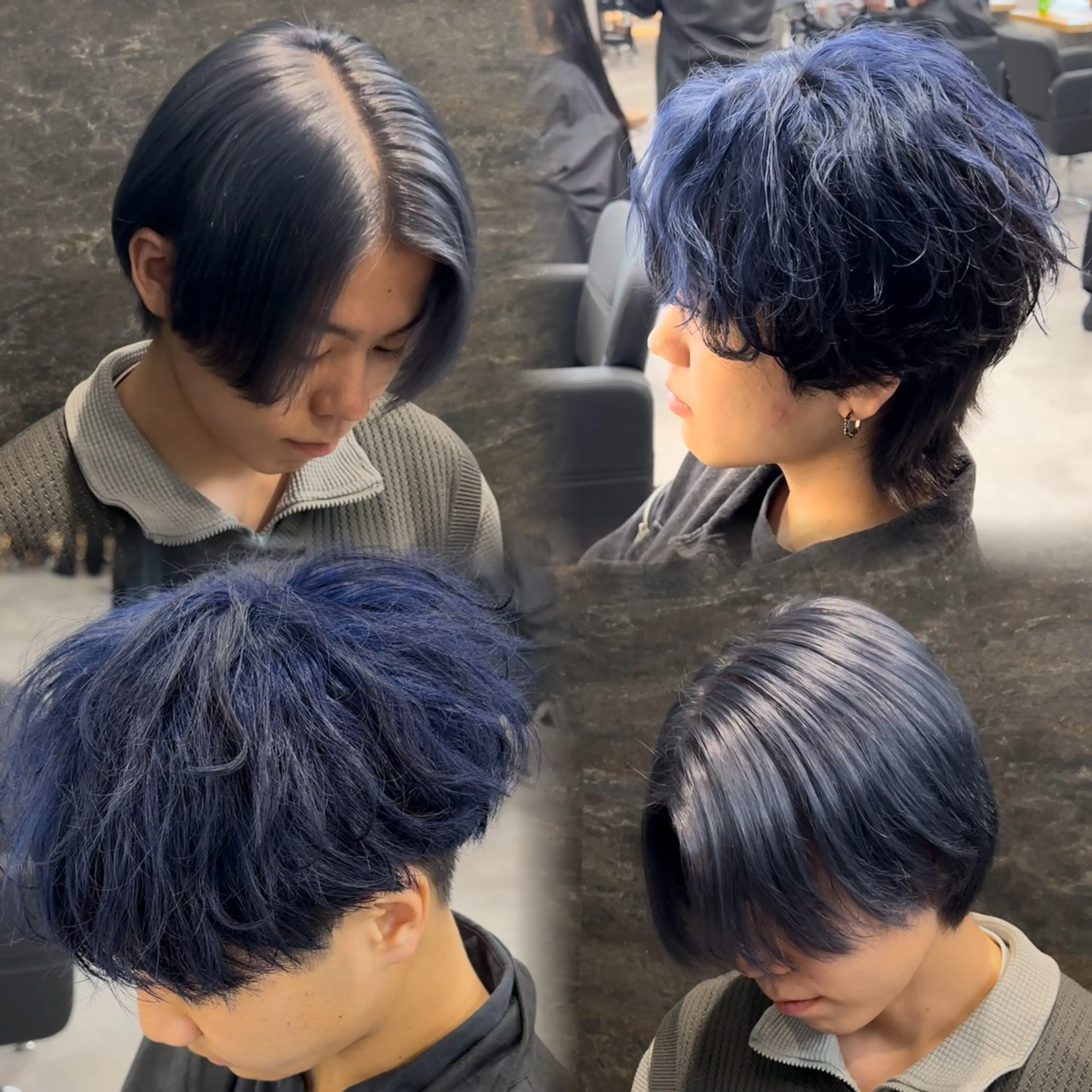 カラー メンズ ブルーカラー カット ヘアカラー 【札幌メンズ特化】 つばさ🔥のヘアスタイル