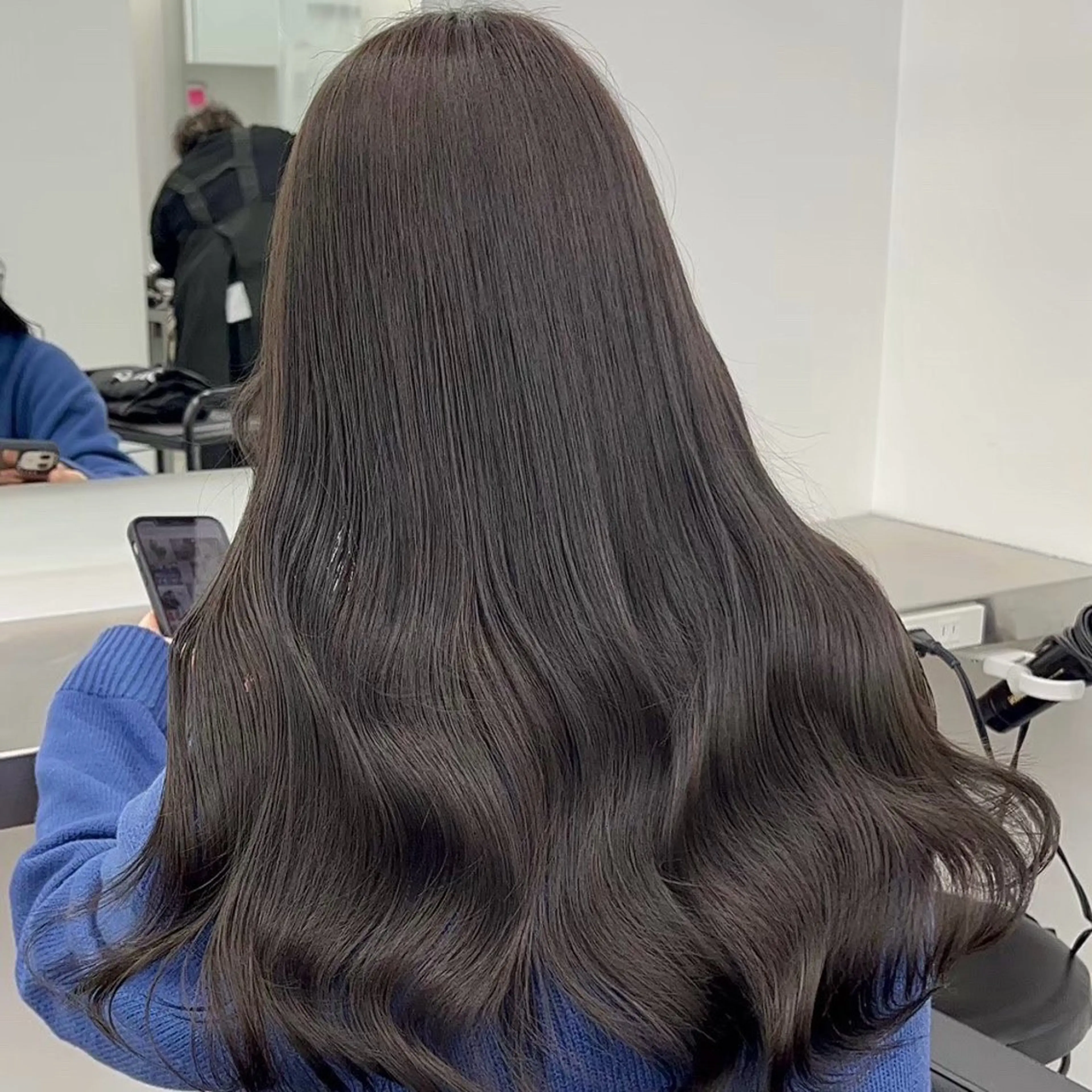 ロング カラー ヘアアレンジ カット ヘアカラー トリートメント ヘッドスパ ヘアセット 透明感ラベンダー💗 SHOのヘアスタイル