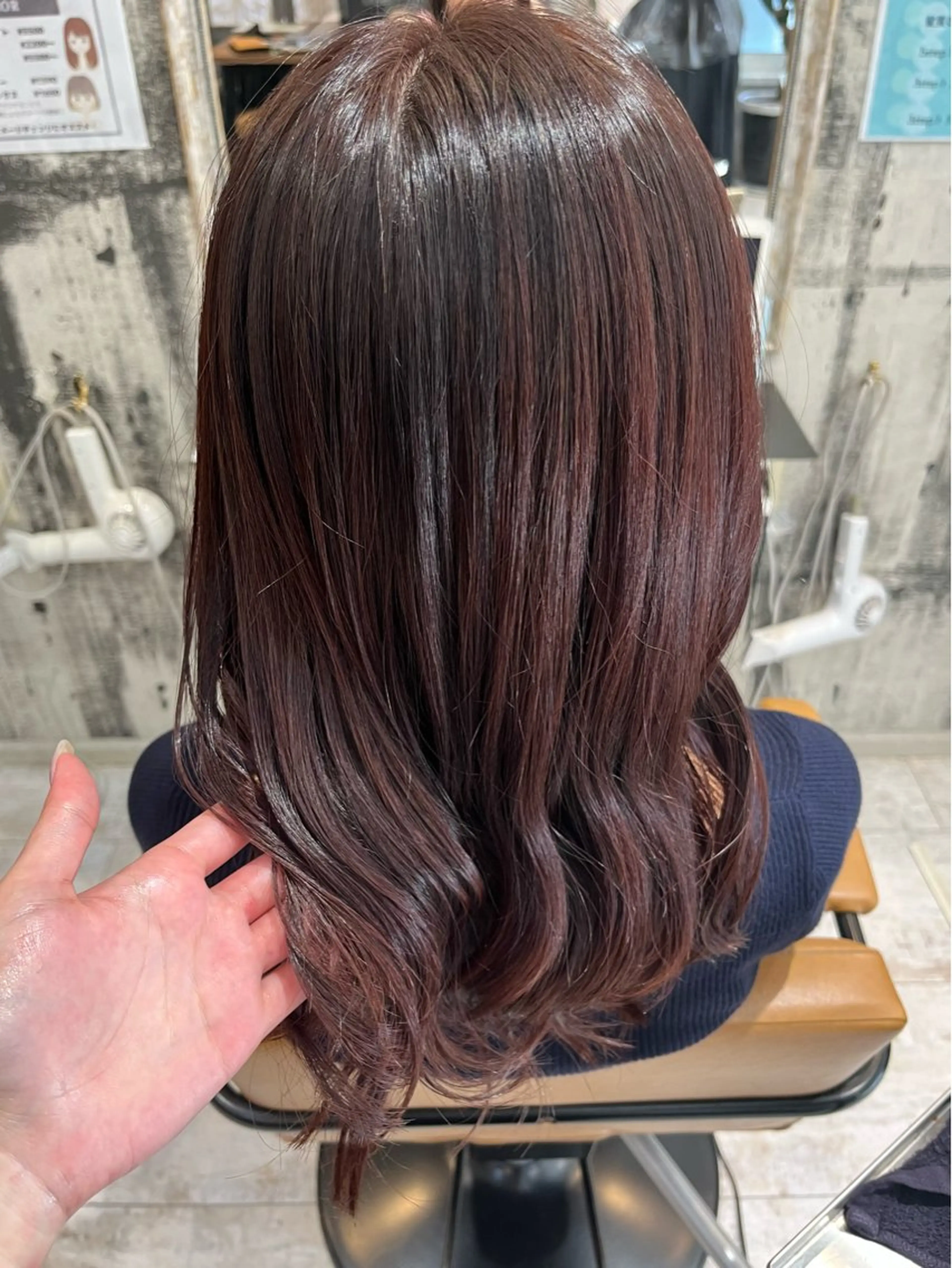 セミロング カラー カット ヘアカラー 🩷ྀི暖色カラー 🫧ྀིススマゴチヨのヘアスタイル