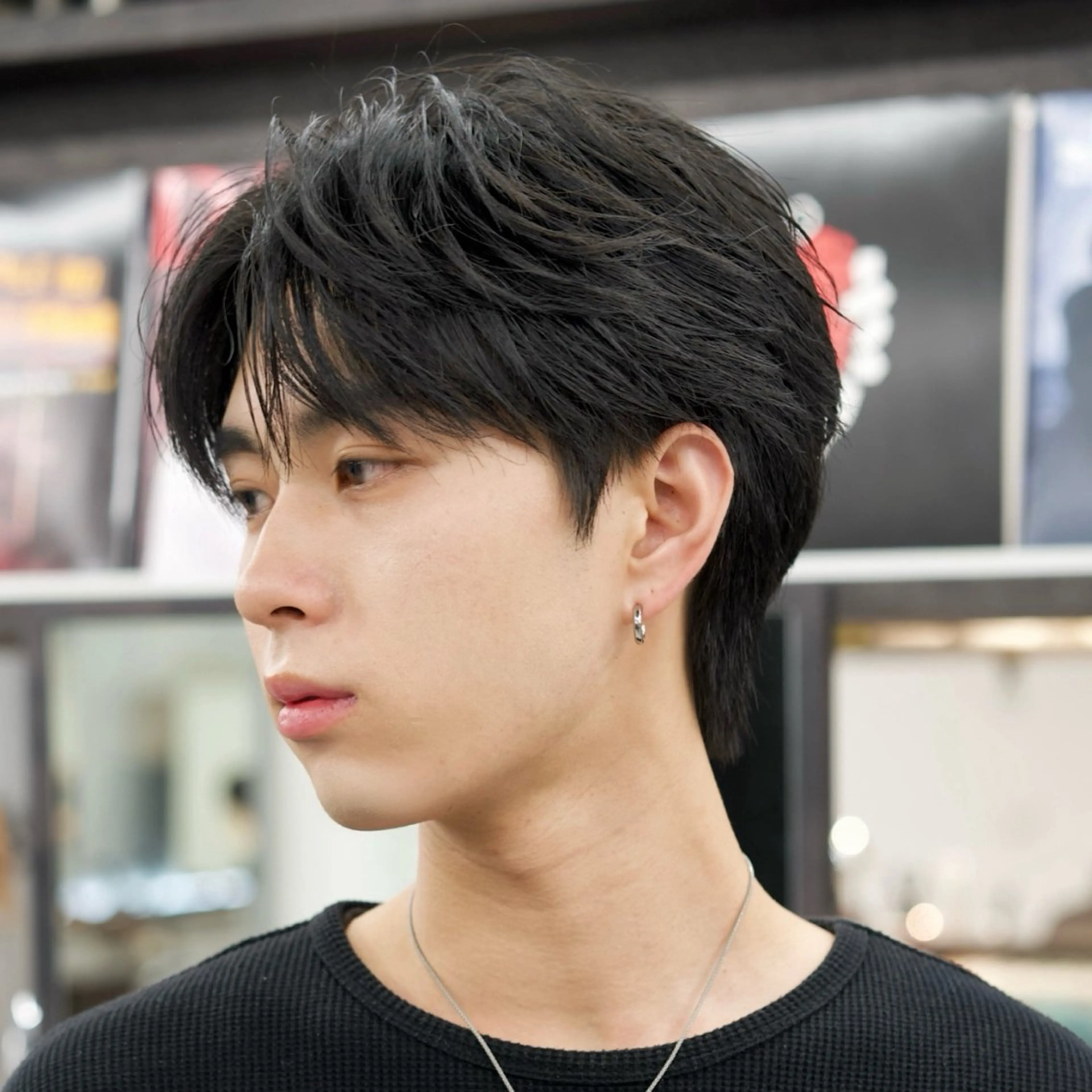 ショート パーマ くせ毛 縮毛矯正 カット 縮毛矯正 トリートメント メンズ縮毛矯正/折羽 翔也のヘアスタイル