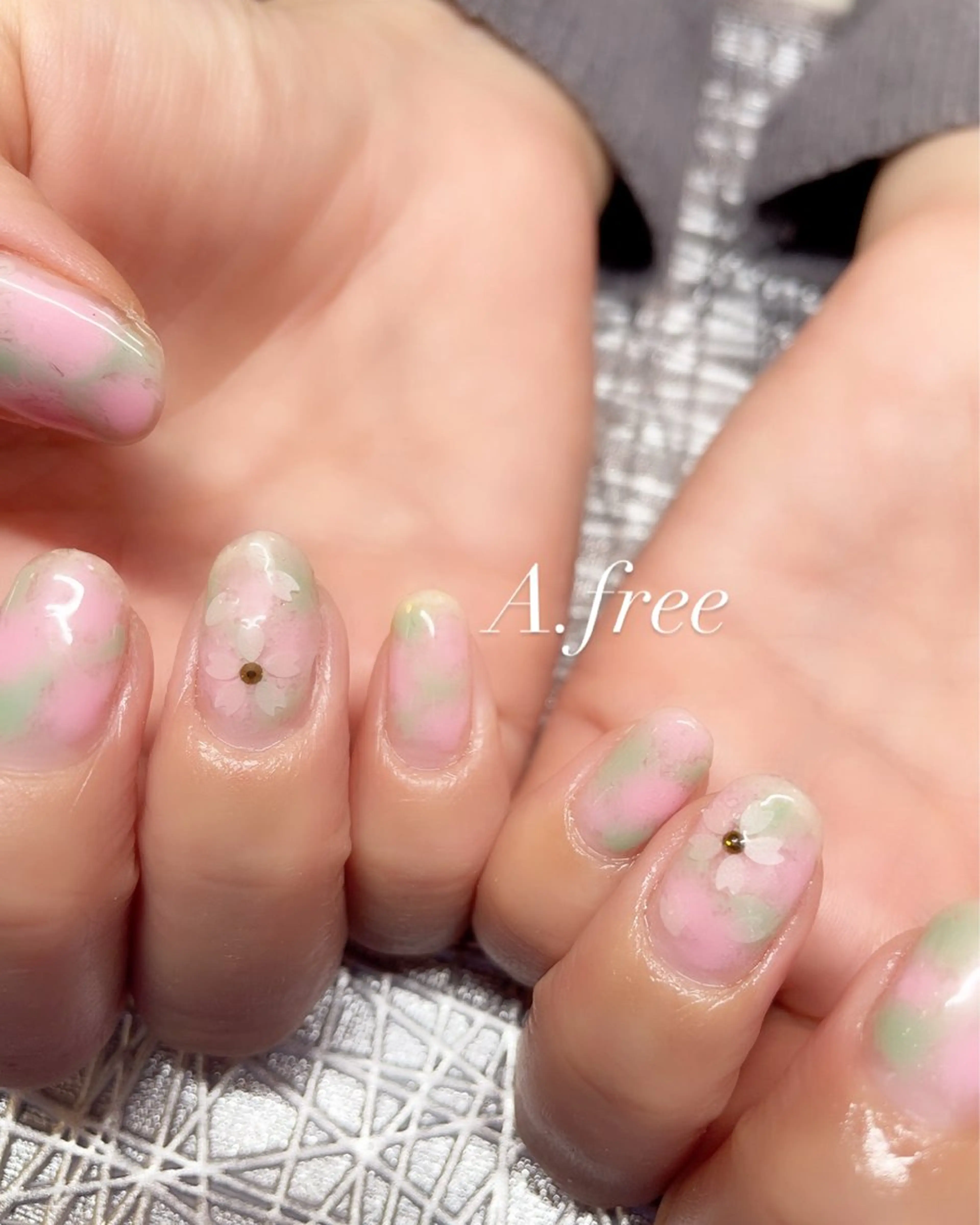 ネイル ハンドネイル A.free✧*｡ アレルギー対応✧*｡のネイルデザイン