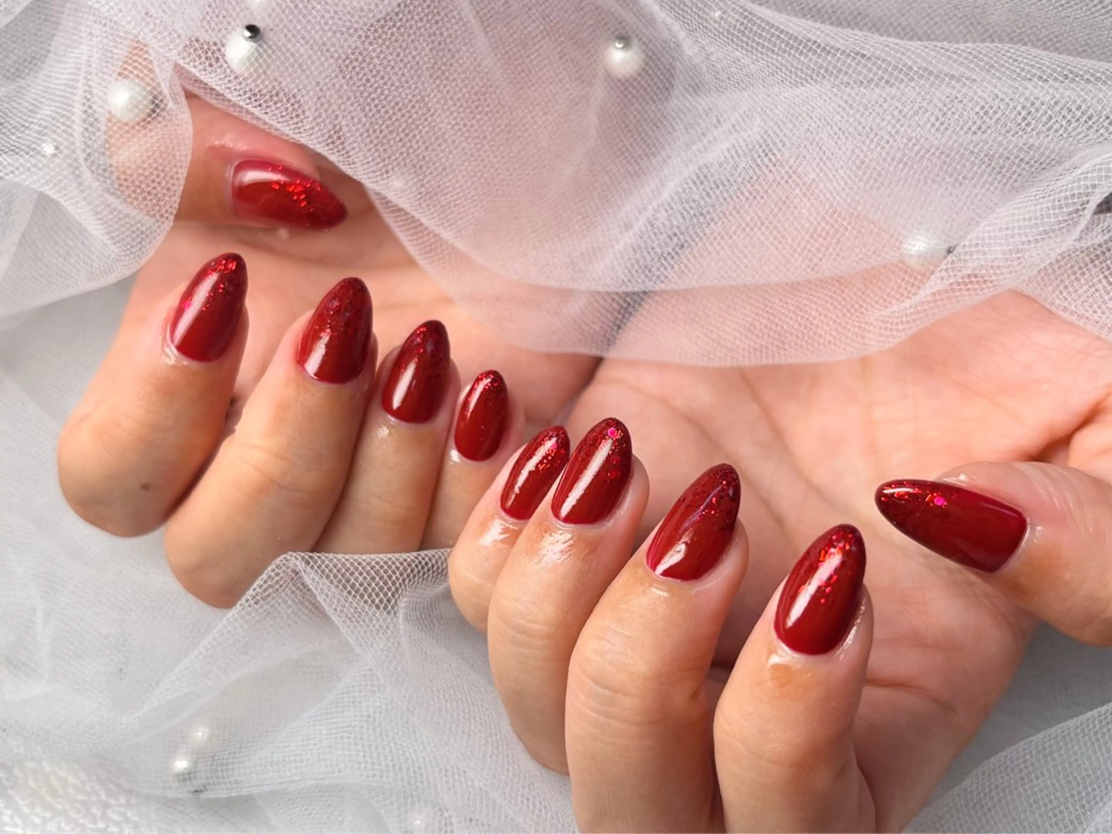 ネイル ハンドネイル Queen nail 北堀江 ASUKAのネイルデザイン