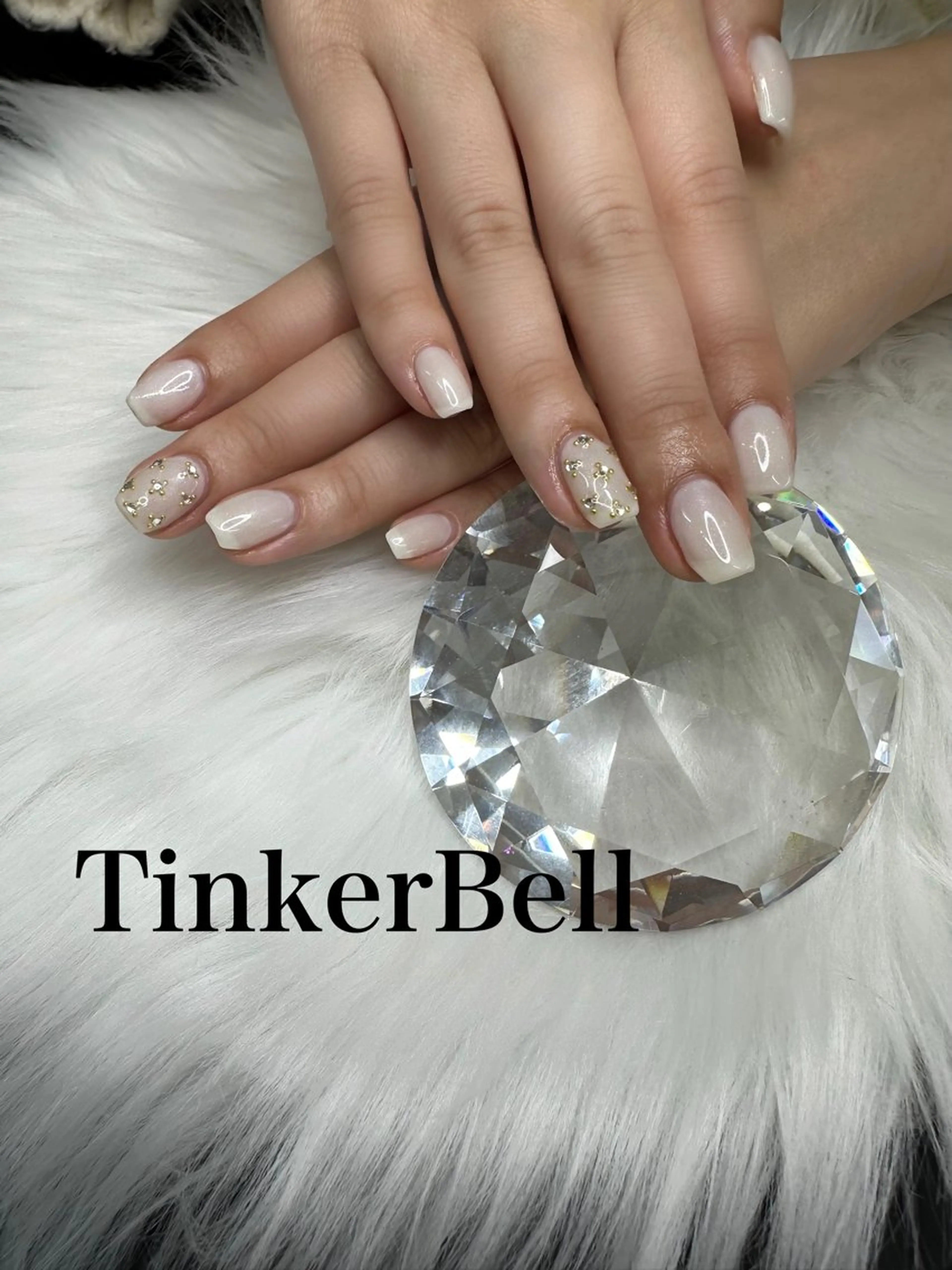 ネイル シンプルネイル ハンドネイル Tinker Bellのネイルデザイン