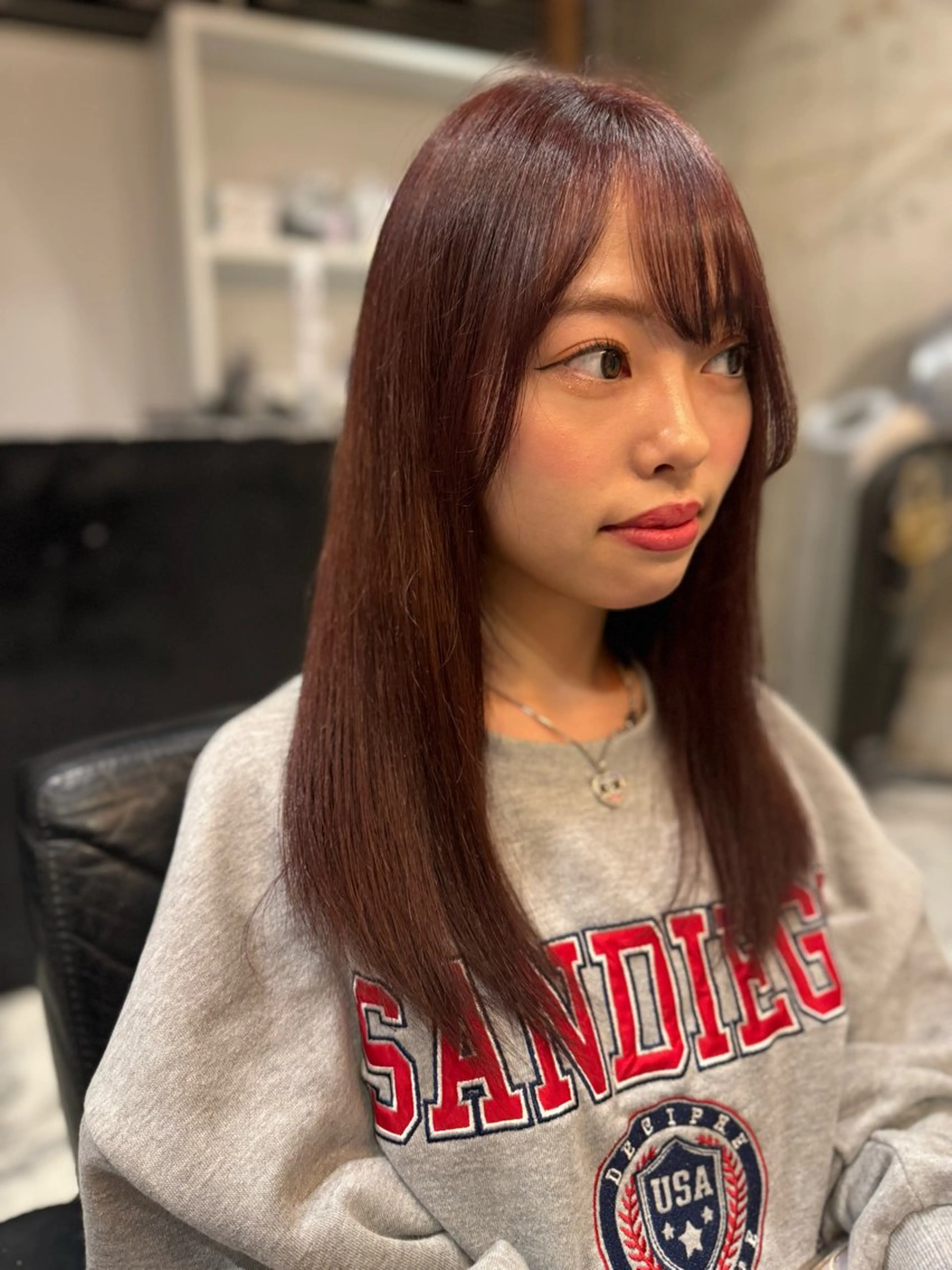 ミディアム 髪質改善 Luxe表参道 髪質改善　奈良のヘアスタイル