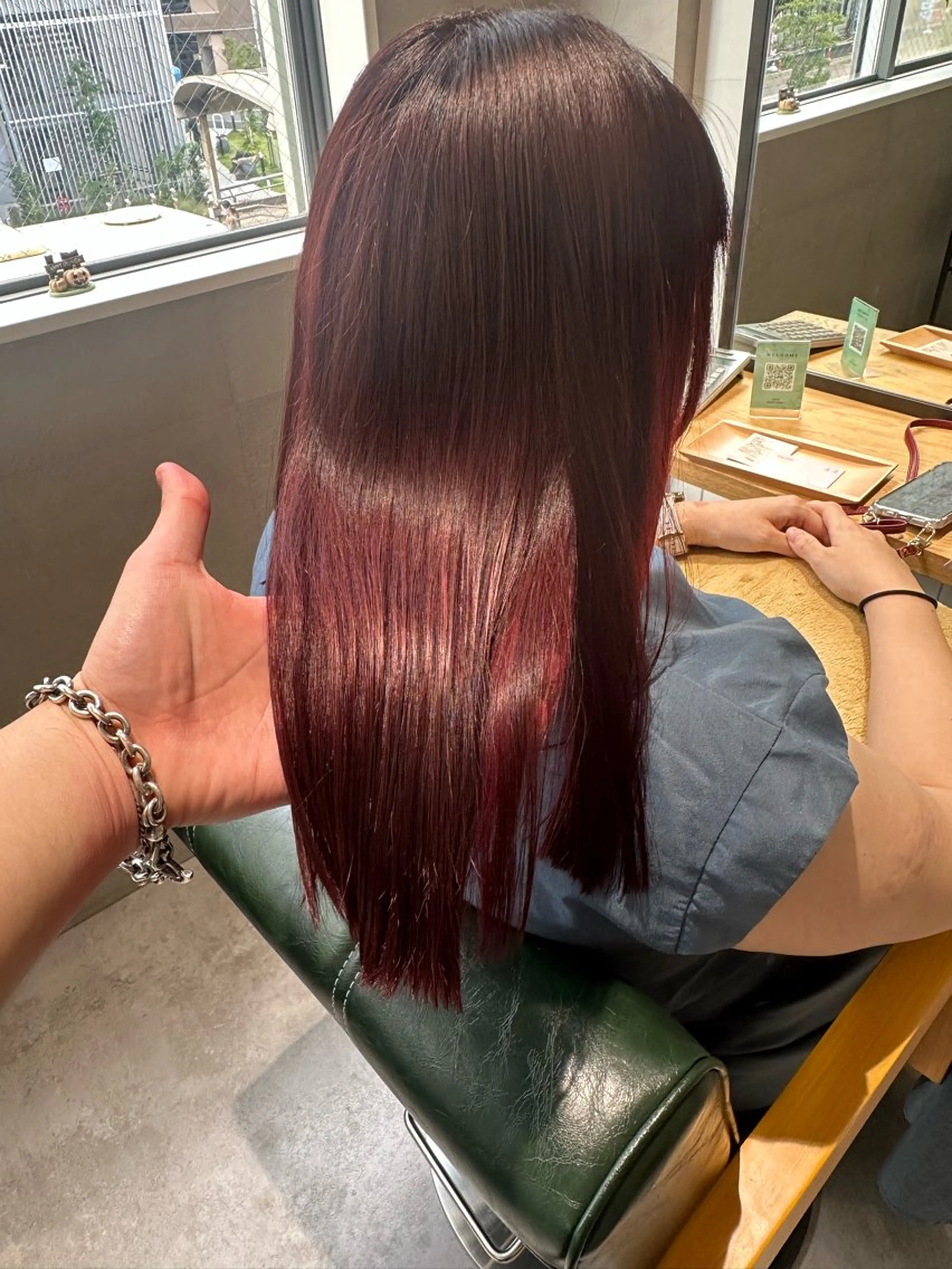 カラー ピンクカラー ヘアカラー トリートメント arts茅ヶ崎 エリアNO1髪質改善のヘアスタイル