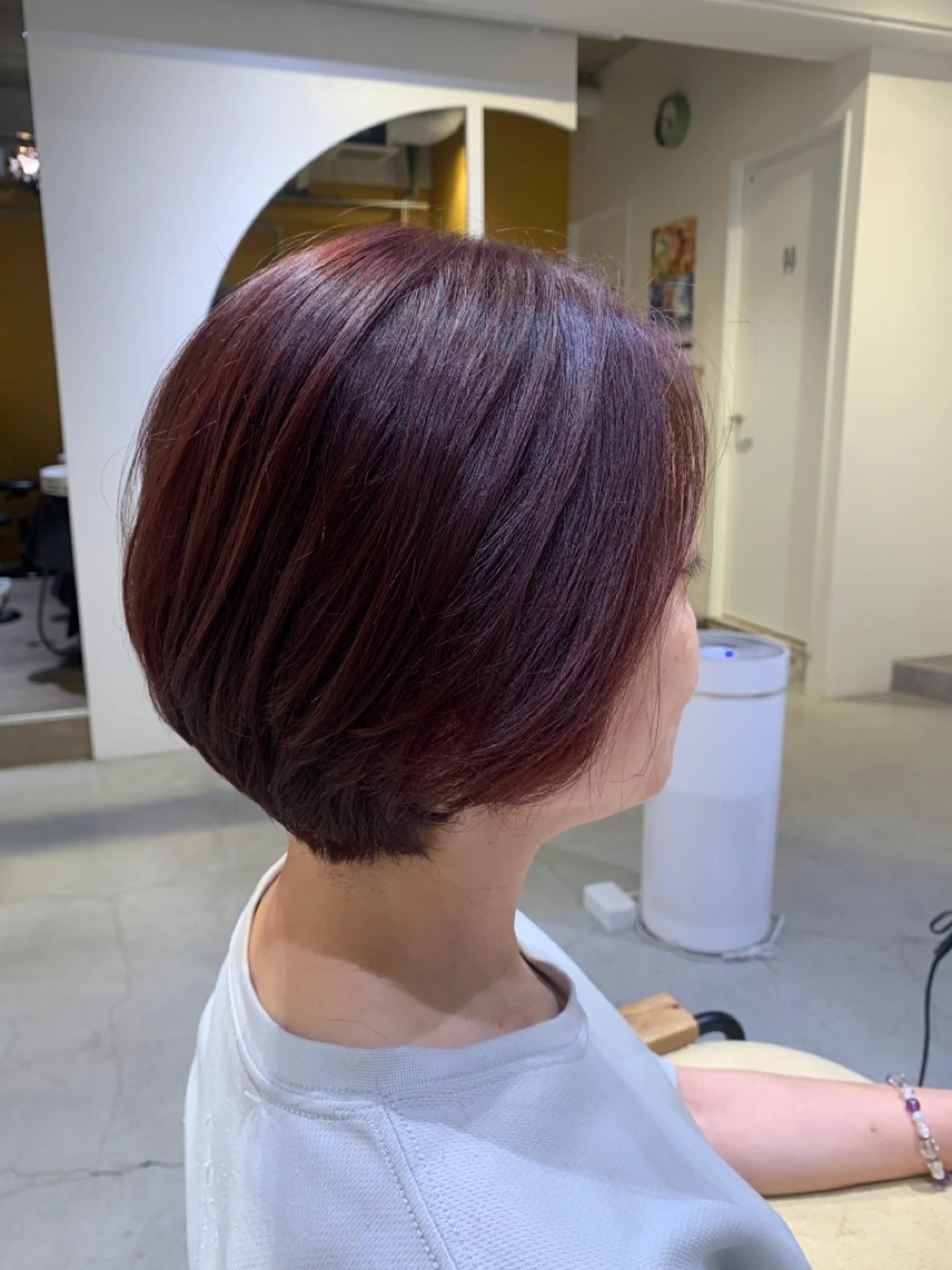 ショート カラー ショートボブ ボブ ショートヘア 根本 教矢のヘアスタイル