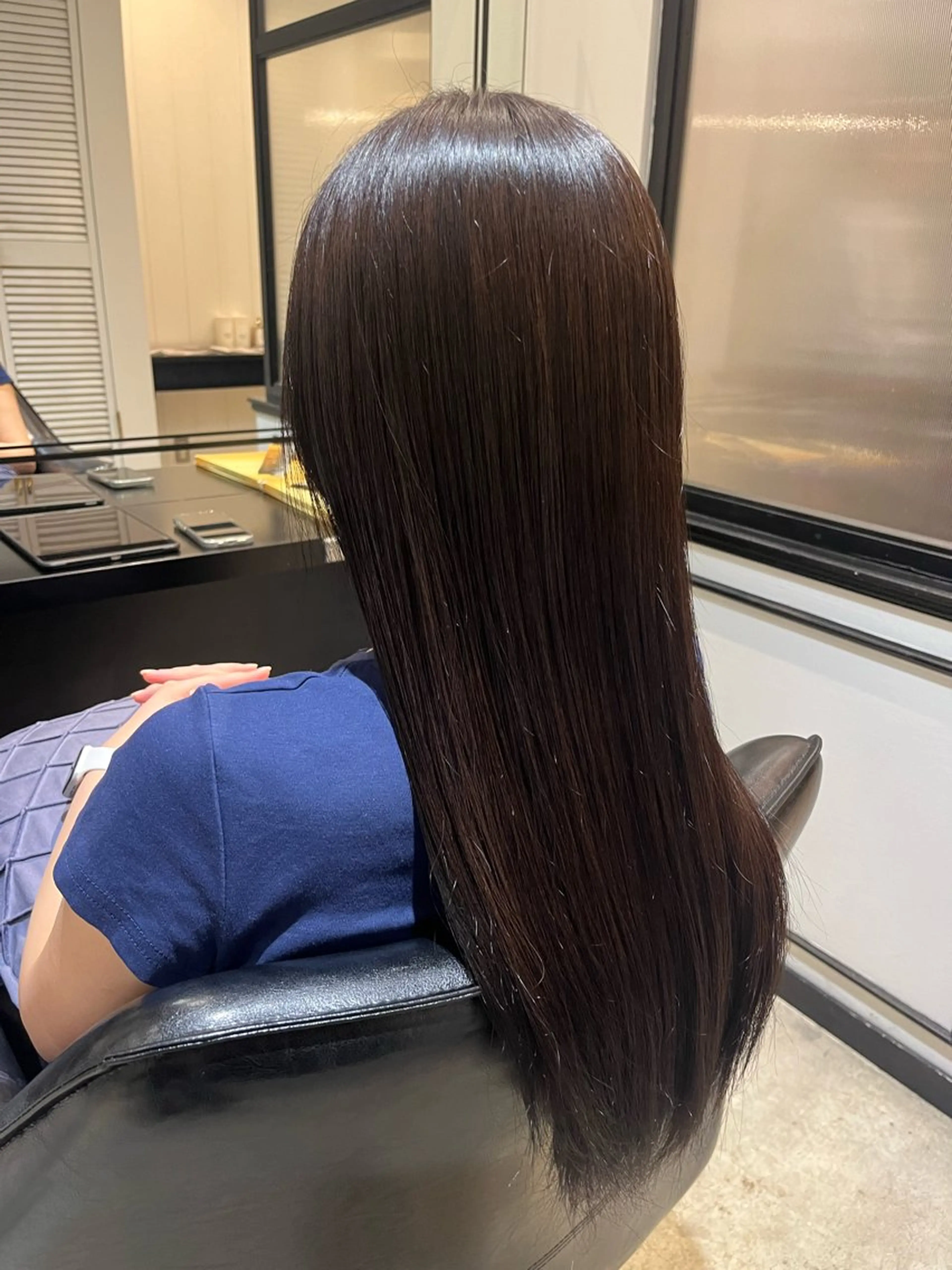 ロング カラー 透明感カラー Cadre新小岩🫧 栗原葵のヘアスタイル