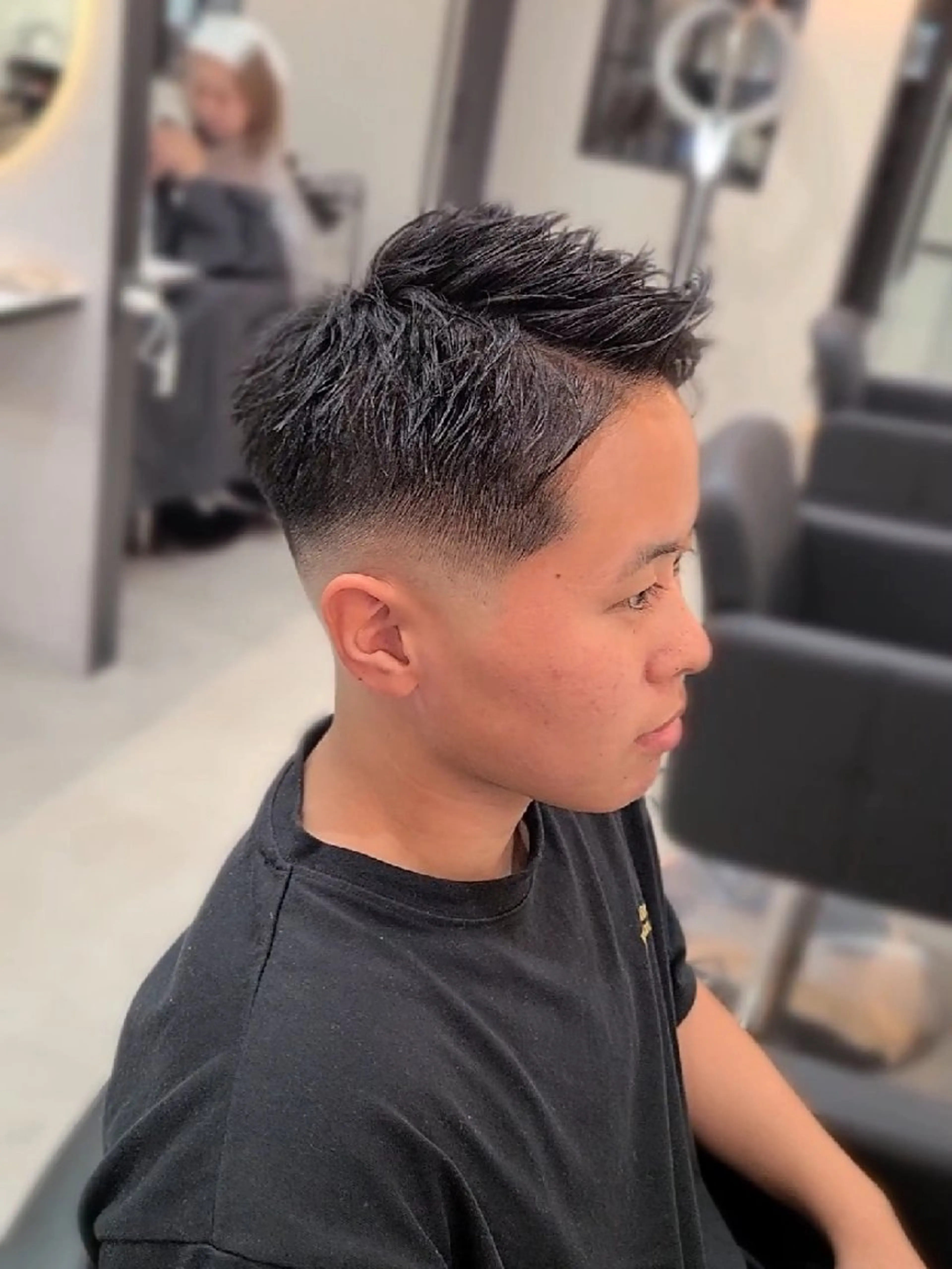 メンズ ショート フェードカット カット ヘアセット Lapis 名古屋駅前店所属・LEN名古屋/パーマ メンズ特化美容師のヘアスタイル