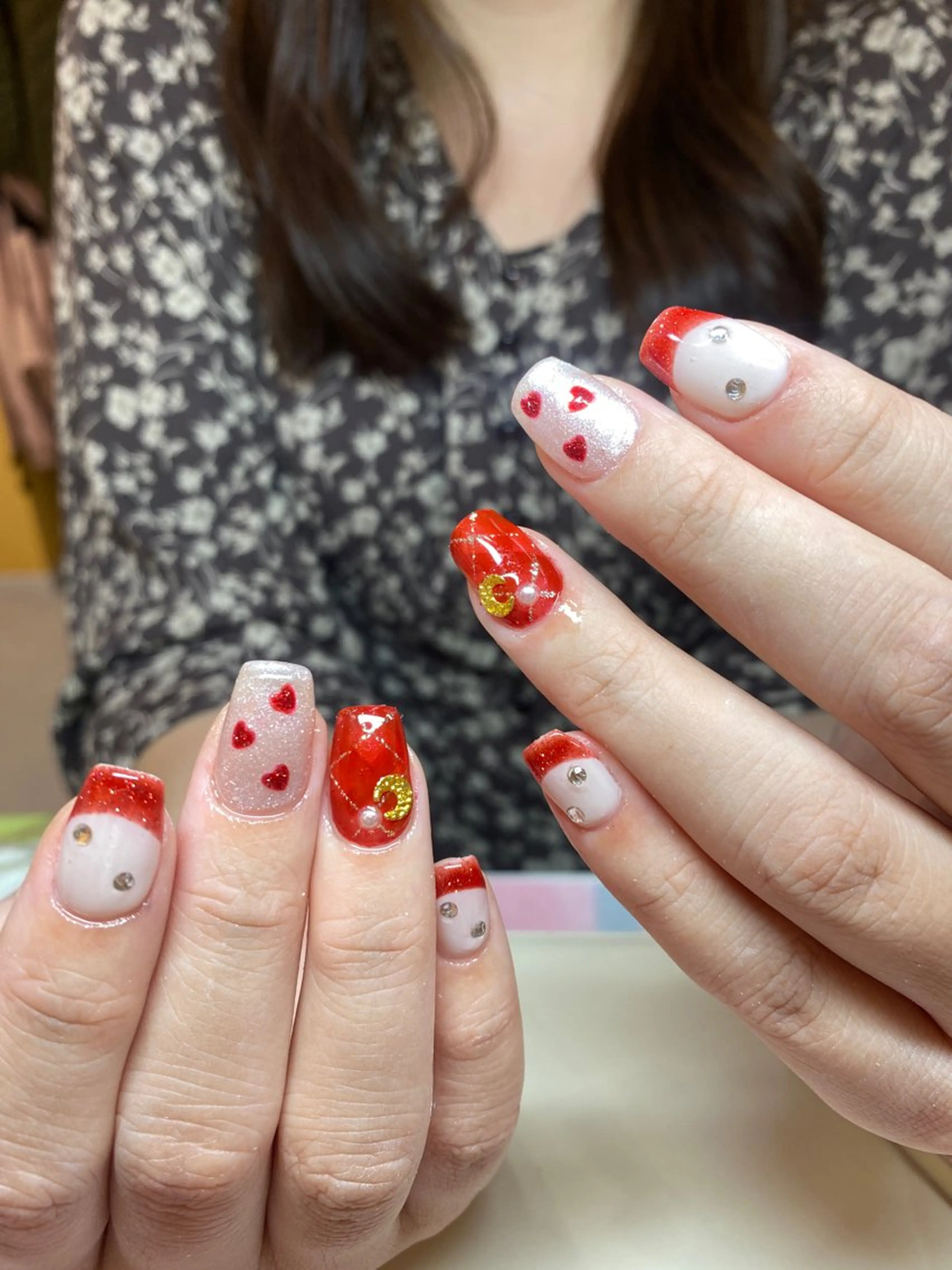 ネイル ハンドネイル ハンドケア ネイル＆アイラッシュ ∩_∩アオイのネイルデザイン