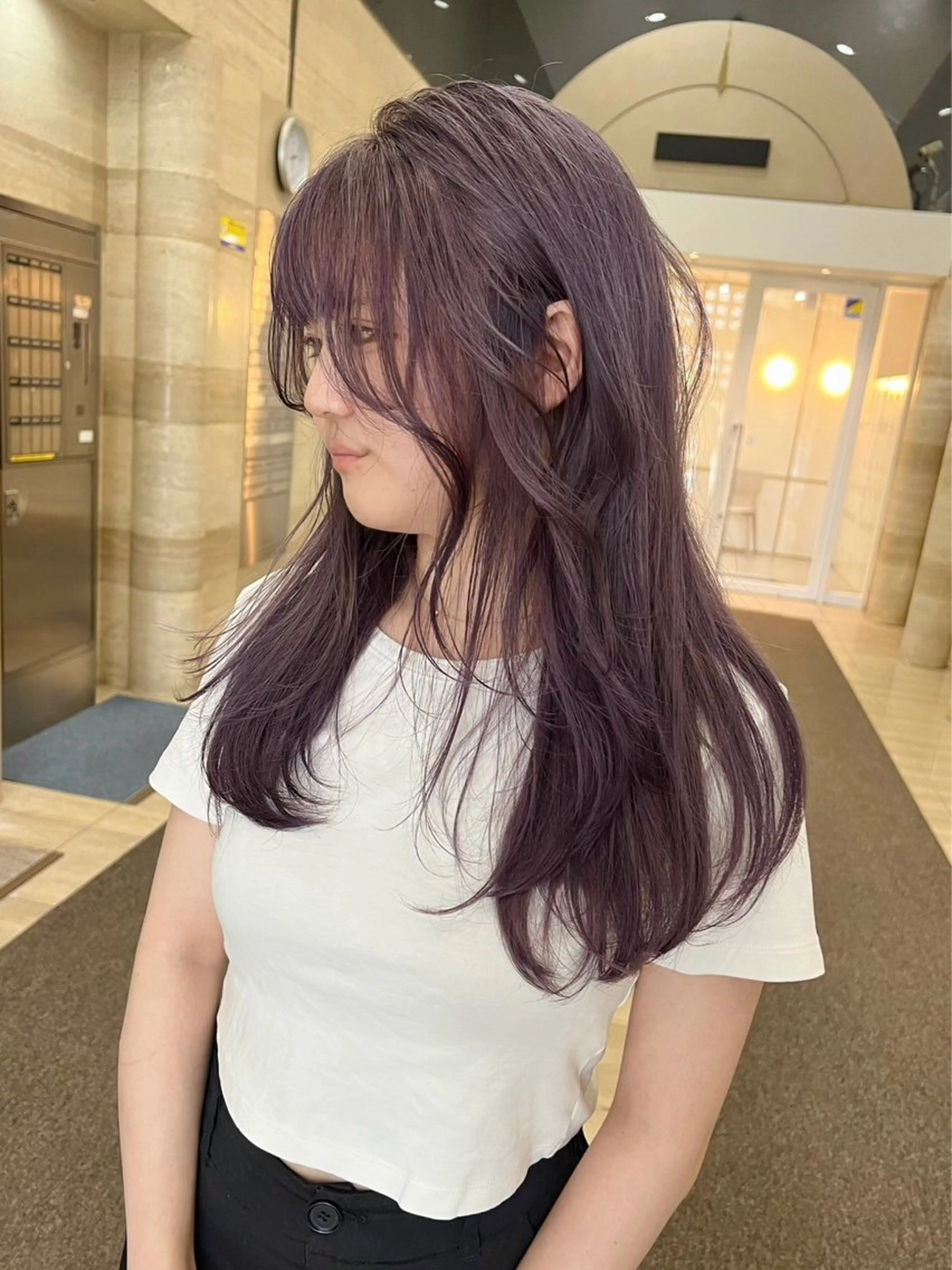 ロング カラー ハイトーンカラー ラベンダーカラー バイオレットカラー ダブルカラーVia/ airi♡のヘアスタイル