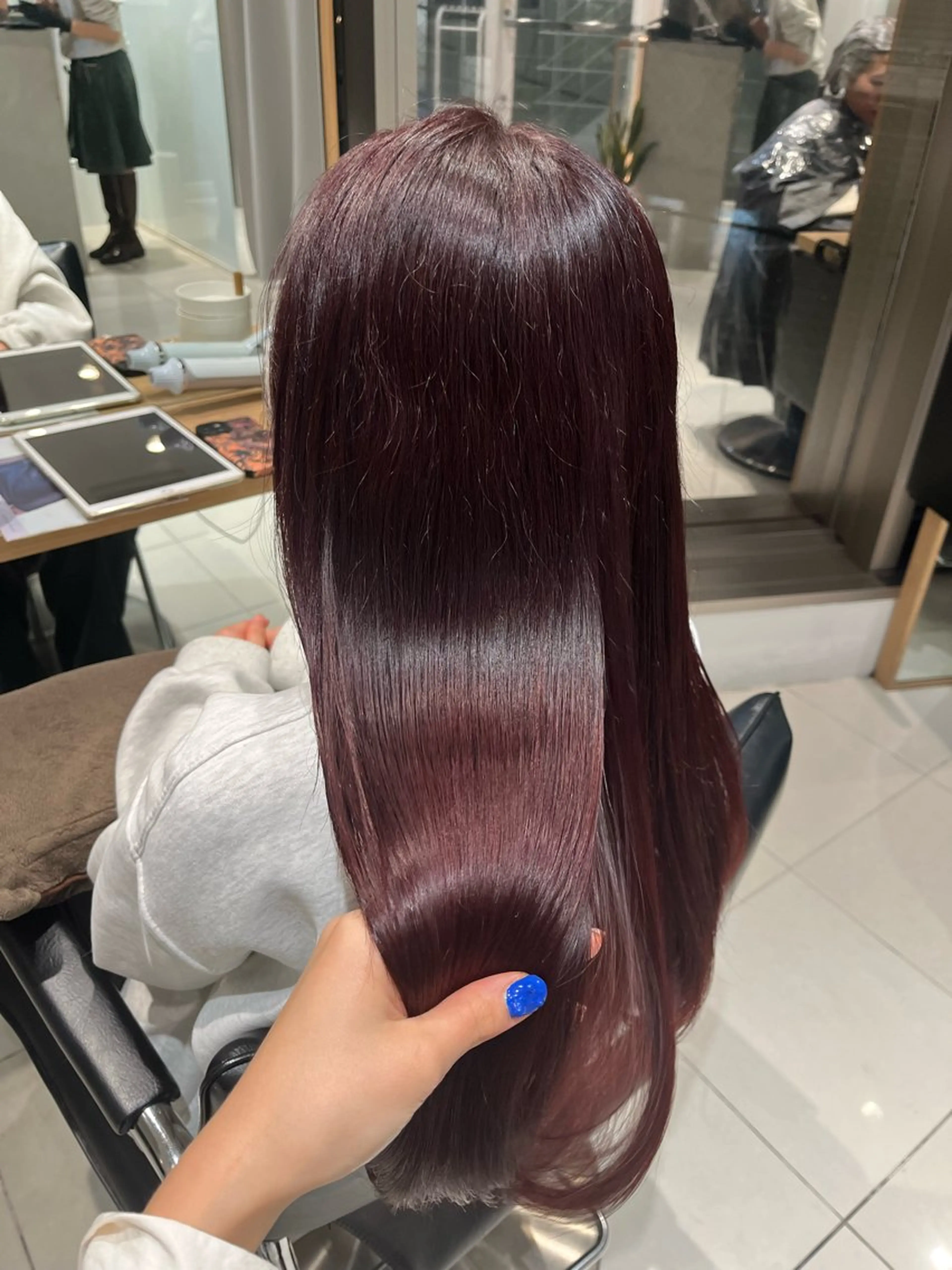 ロング ロング ワイドバング ヘアカラー トリートメント ヘアセット 艶髪/暖色カラー/ ◎RUKI.のヘアスタイル