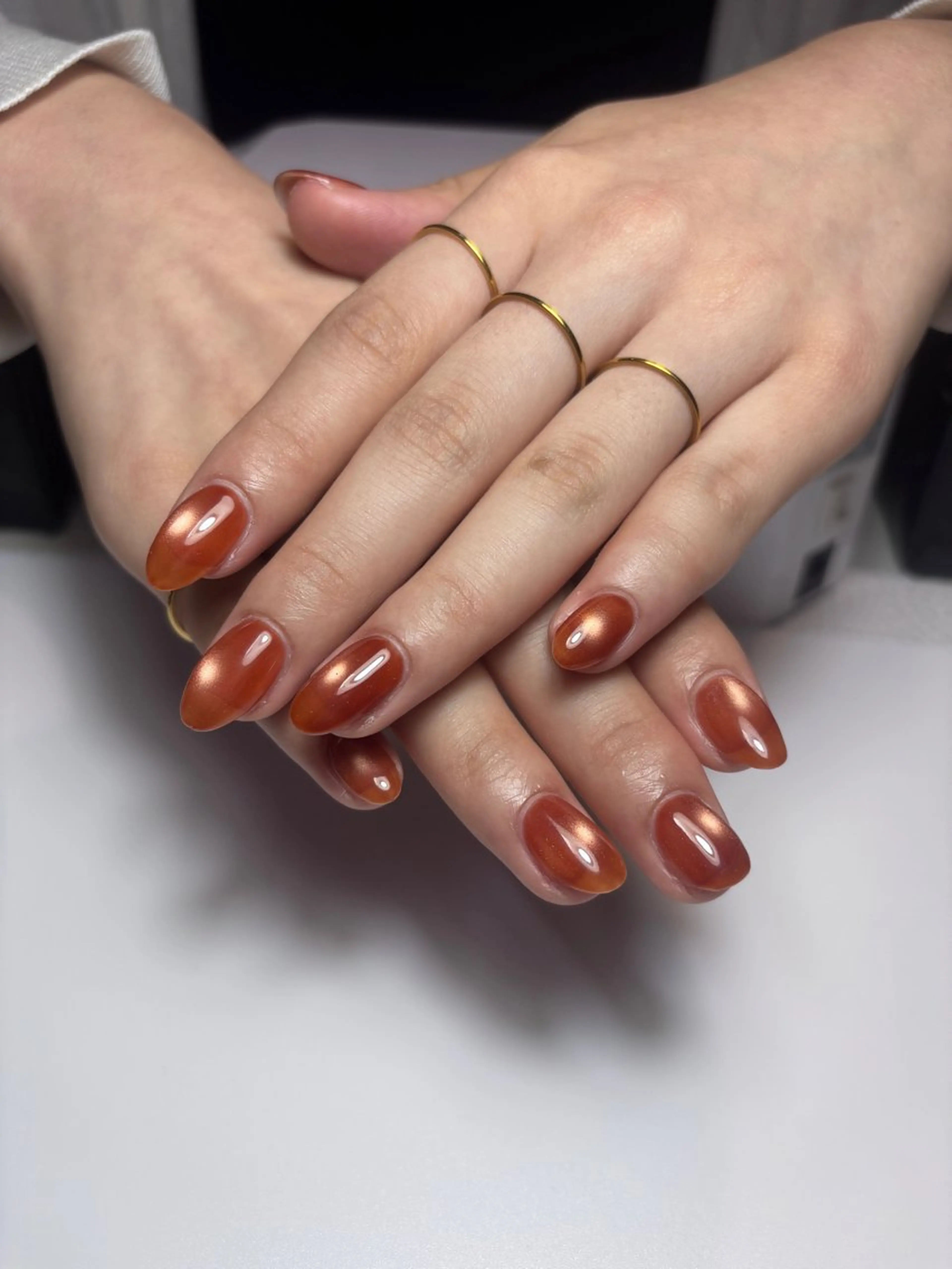 ミディアム 宮田 結晶のネイルデザイン