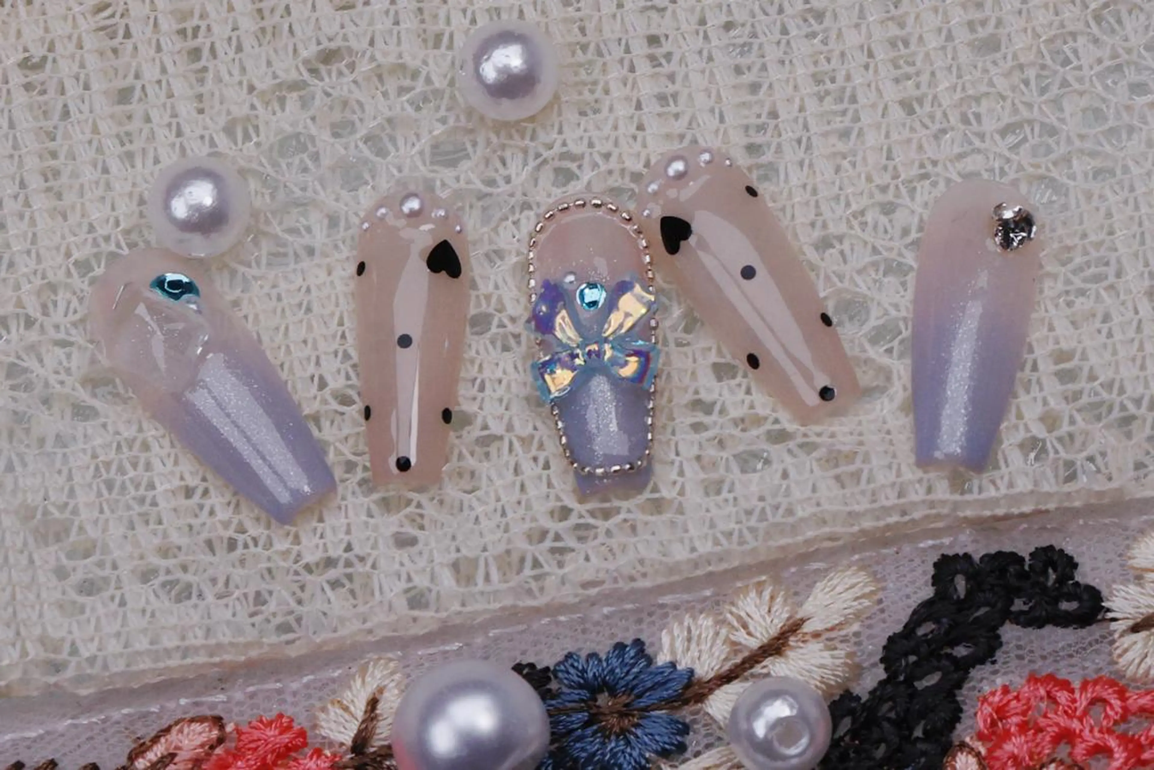 ネイル ハロウィン ロングネイル マグネットネイル スカルプネイル ネイルチップ ハンドネイル MSSugar Nailのネイルデザイン