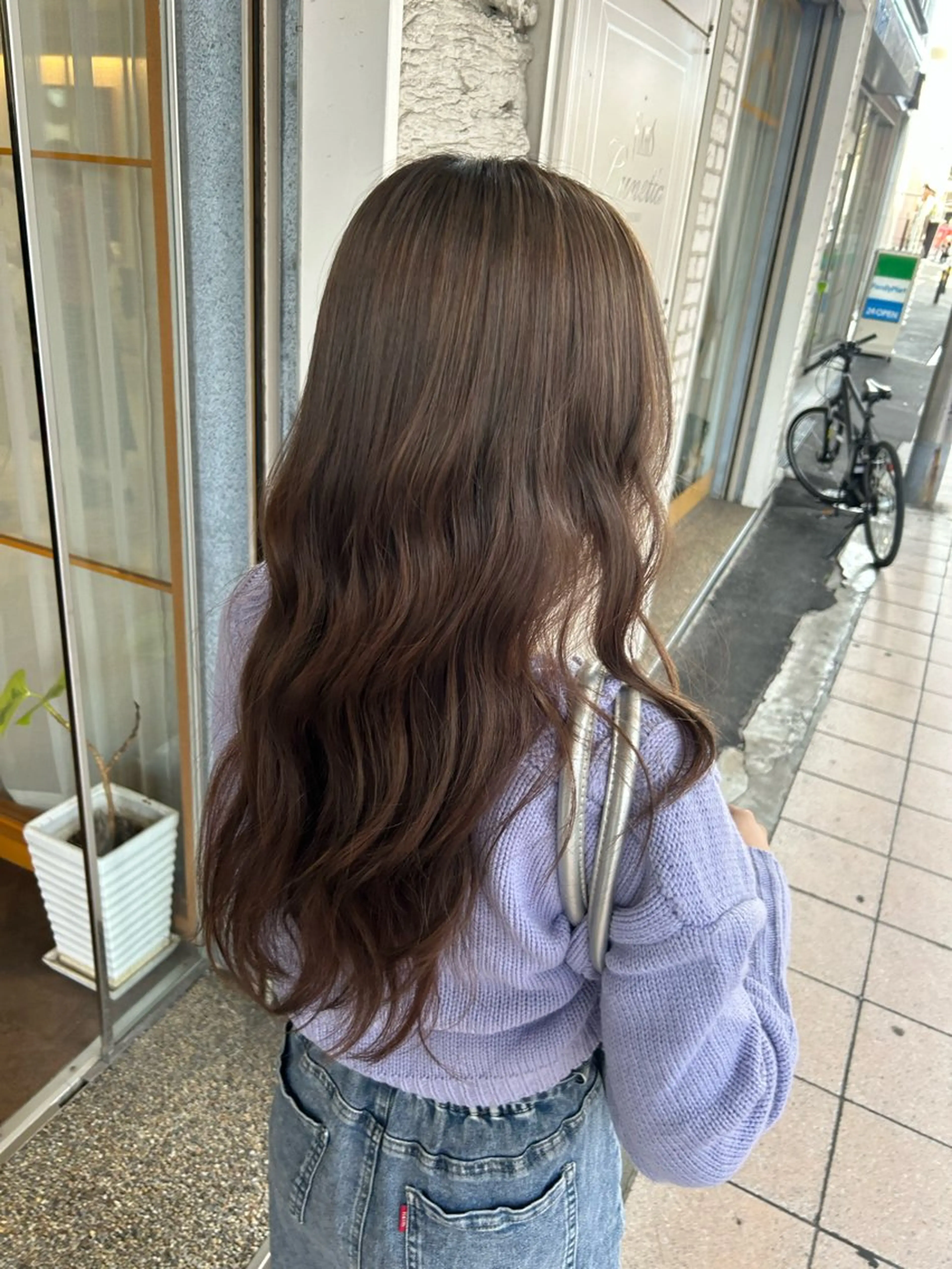 ロング カラー ブラウンカラー 透明感カラー ダブルカラー カット ヘアカラー トリートメント HAIR'S Lunetta abeno所属・MIZUKI 💜🎀のヘアスタイル