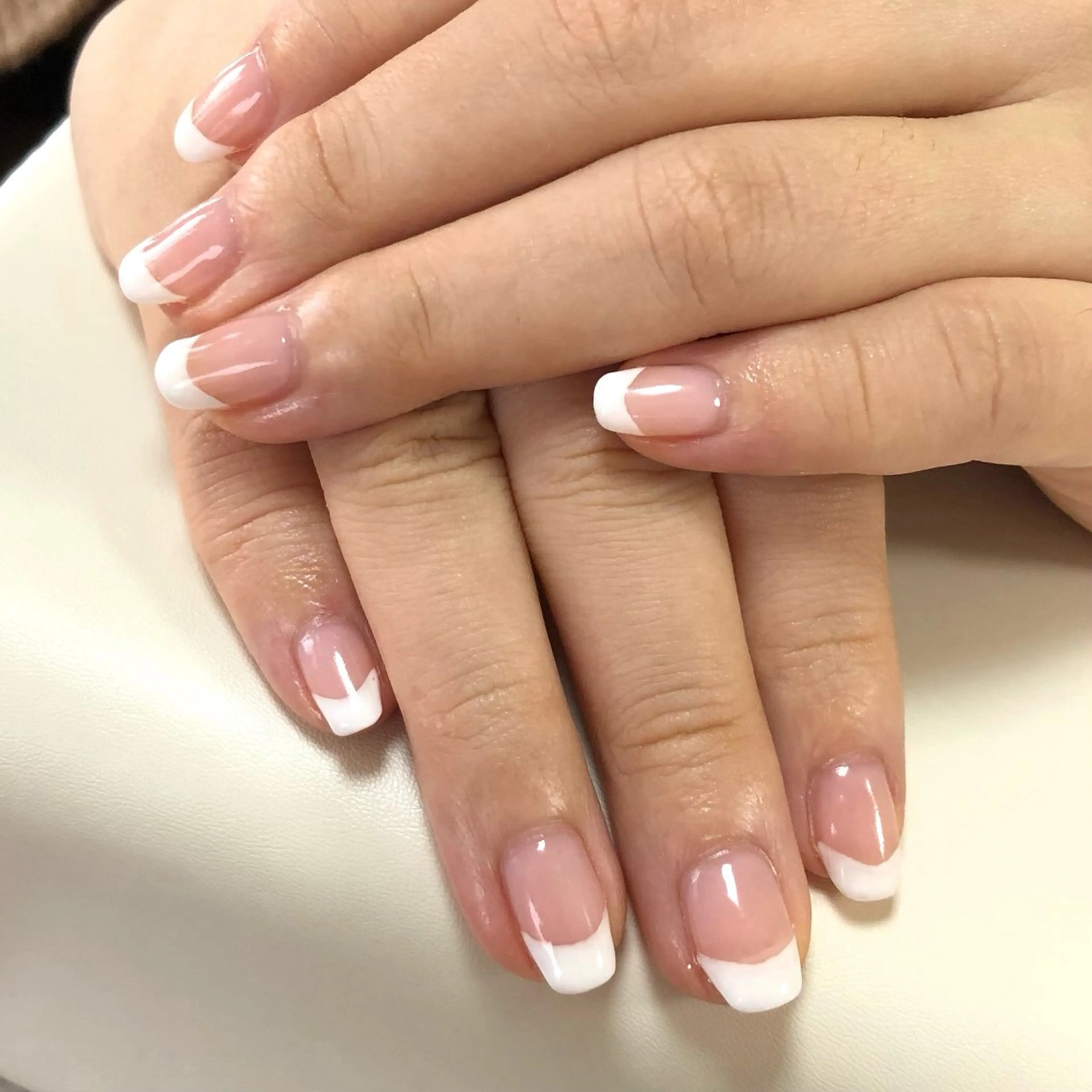ネイル フレンチネイル ピンク ハンドネイル meeho所属・salon *meehoのネイルデザイン