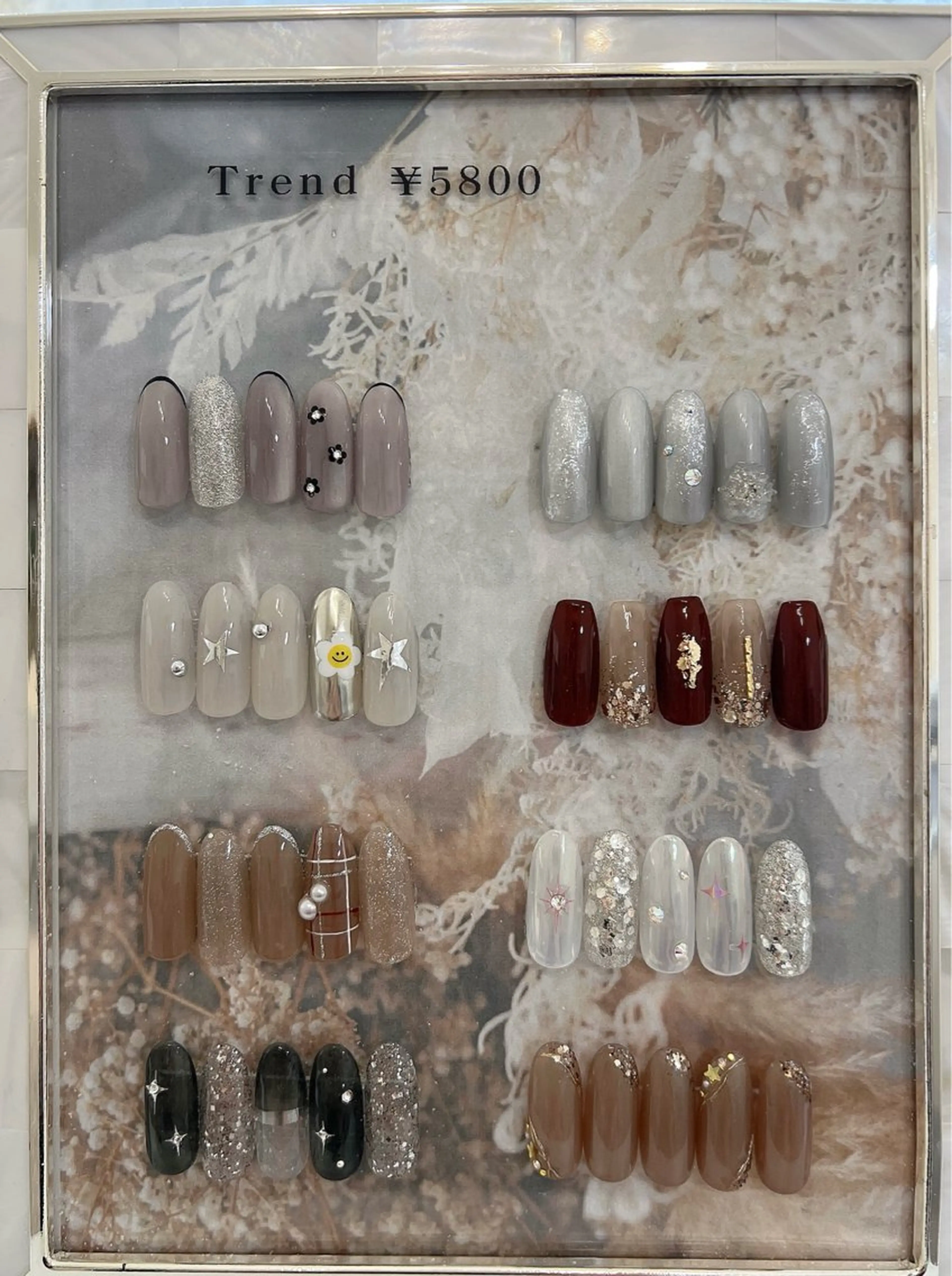 ネイル フットネイル ジェルネイル 韓国ネイル 冬ネイル ハンドネイル nail salon Lauleaのネイルデザイン