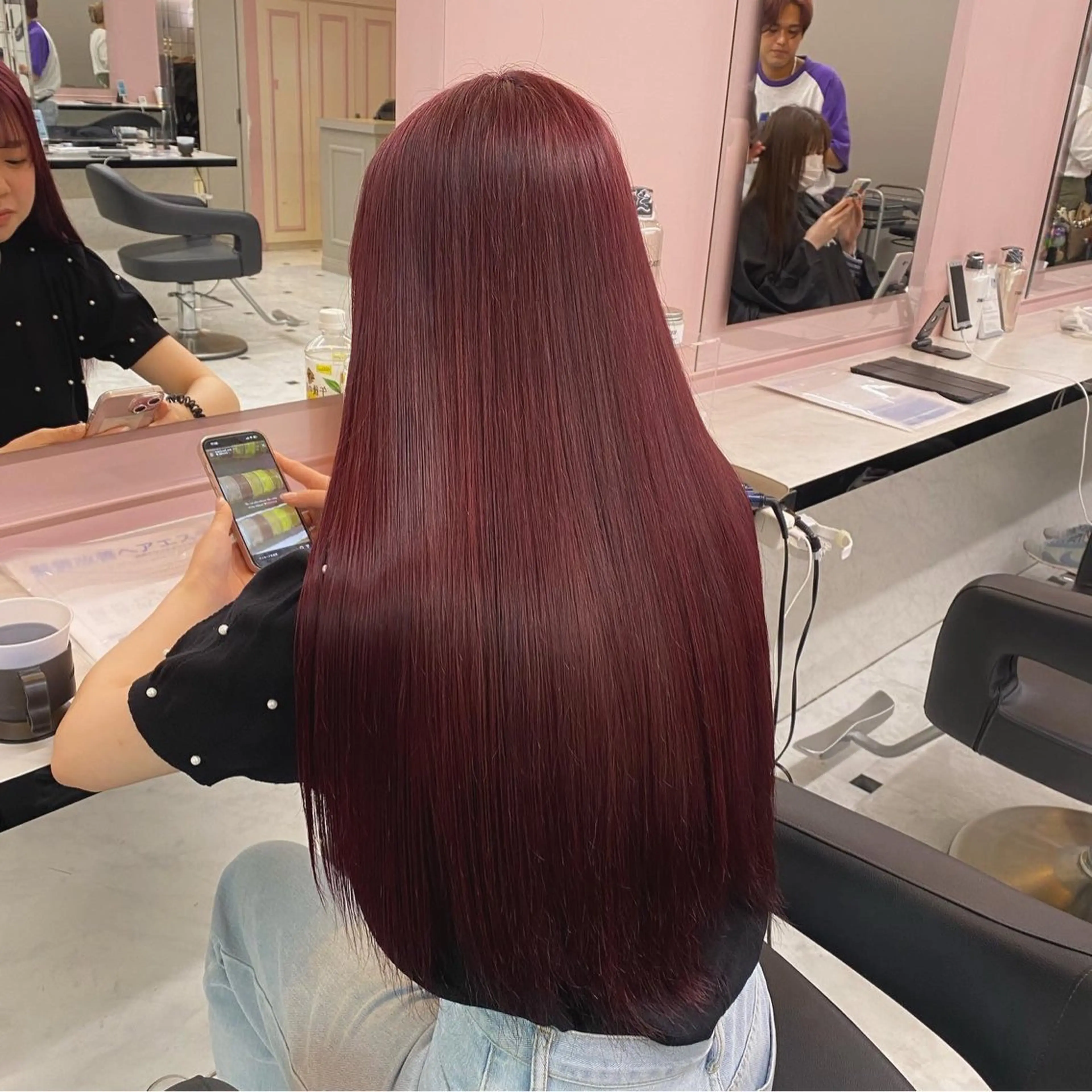 カラー 韓国ガーリー🤍暖 色カラー🤍misaのヘアスタイル