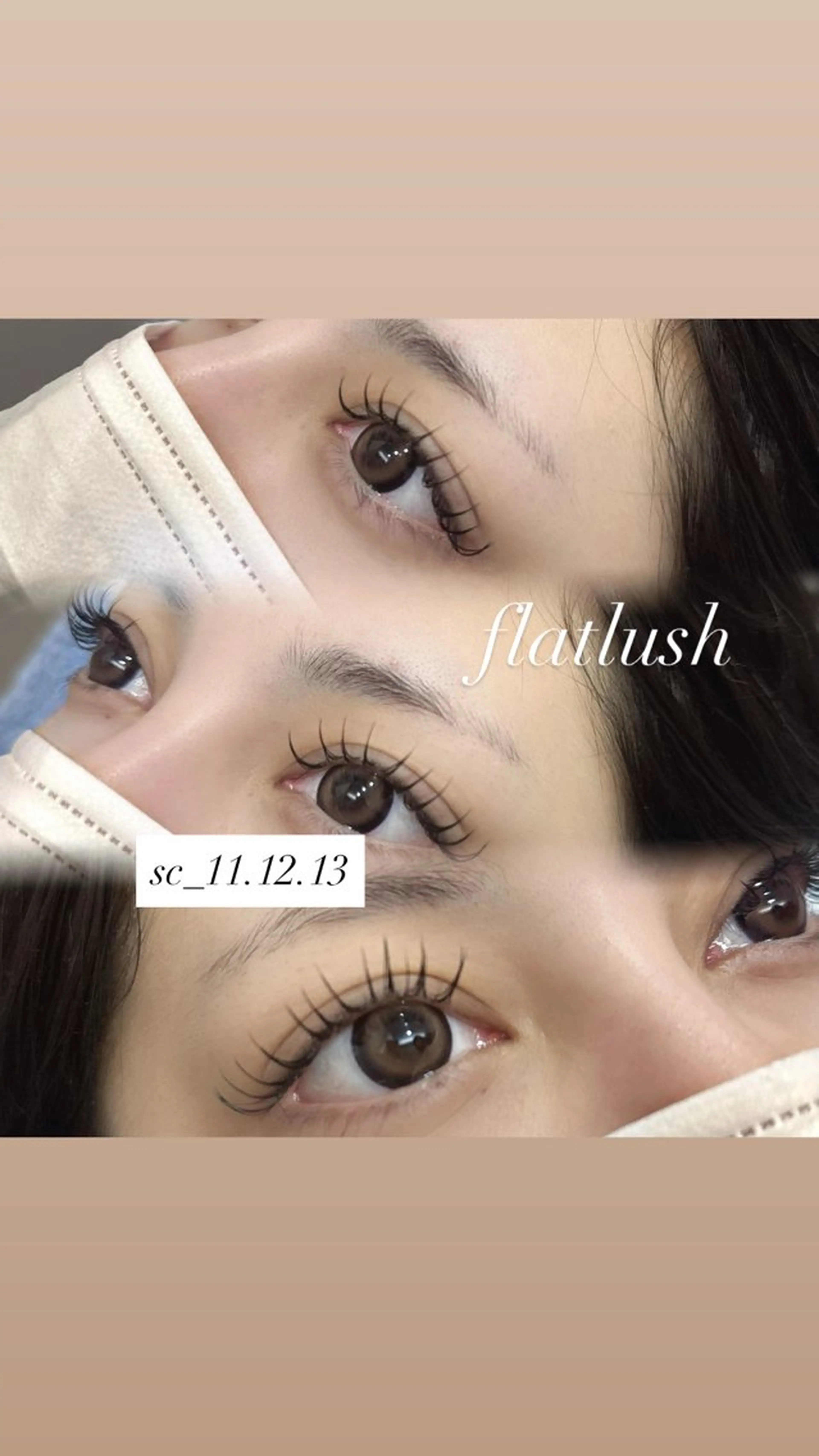 マツエク・マツパ フラットラッシュ ナチュラル Eye Lash Salon Vivi所属・vivi 光葉のマツエク・マツパデザイン