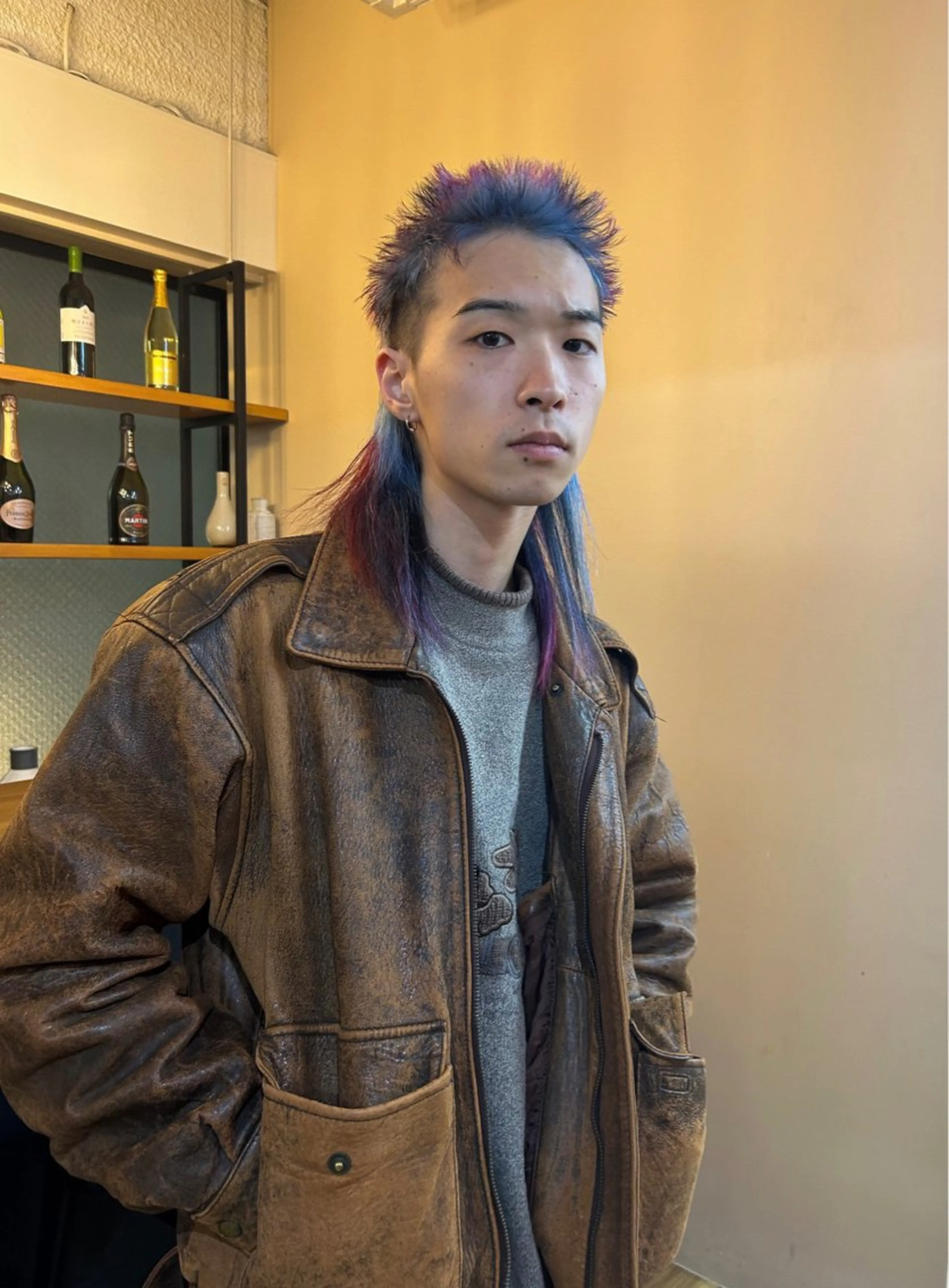カラー メンズ ハイトーンカラー⭐️ NAZUNAのヘアスタイル