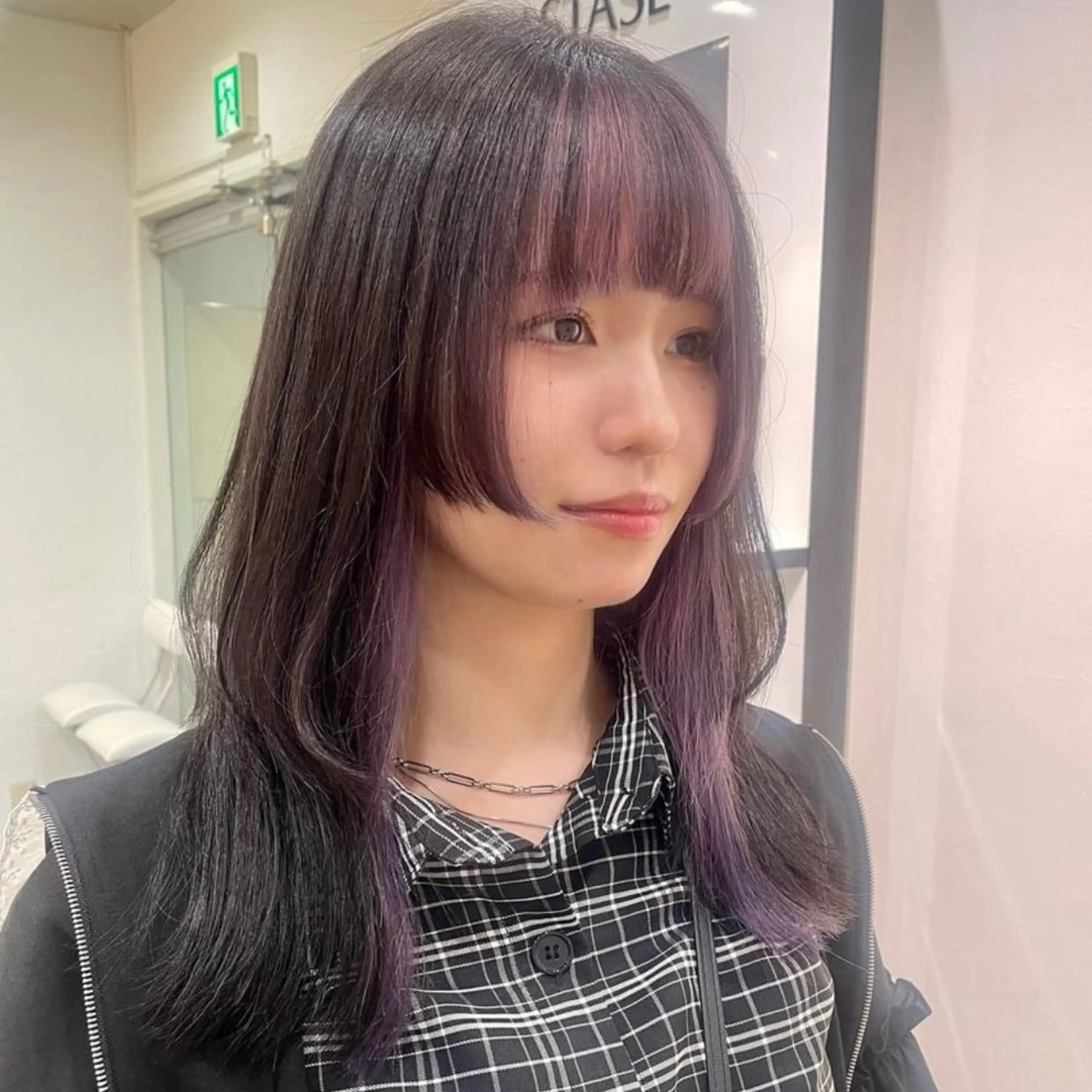 ミディアム カラー inqまい/名古屋駅 🦋ブリーチカラーのヘアスタイル