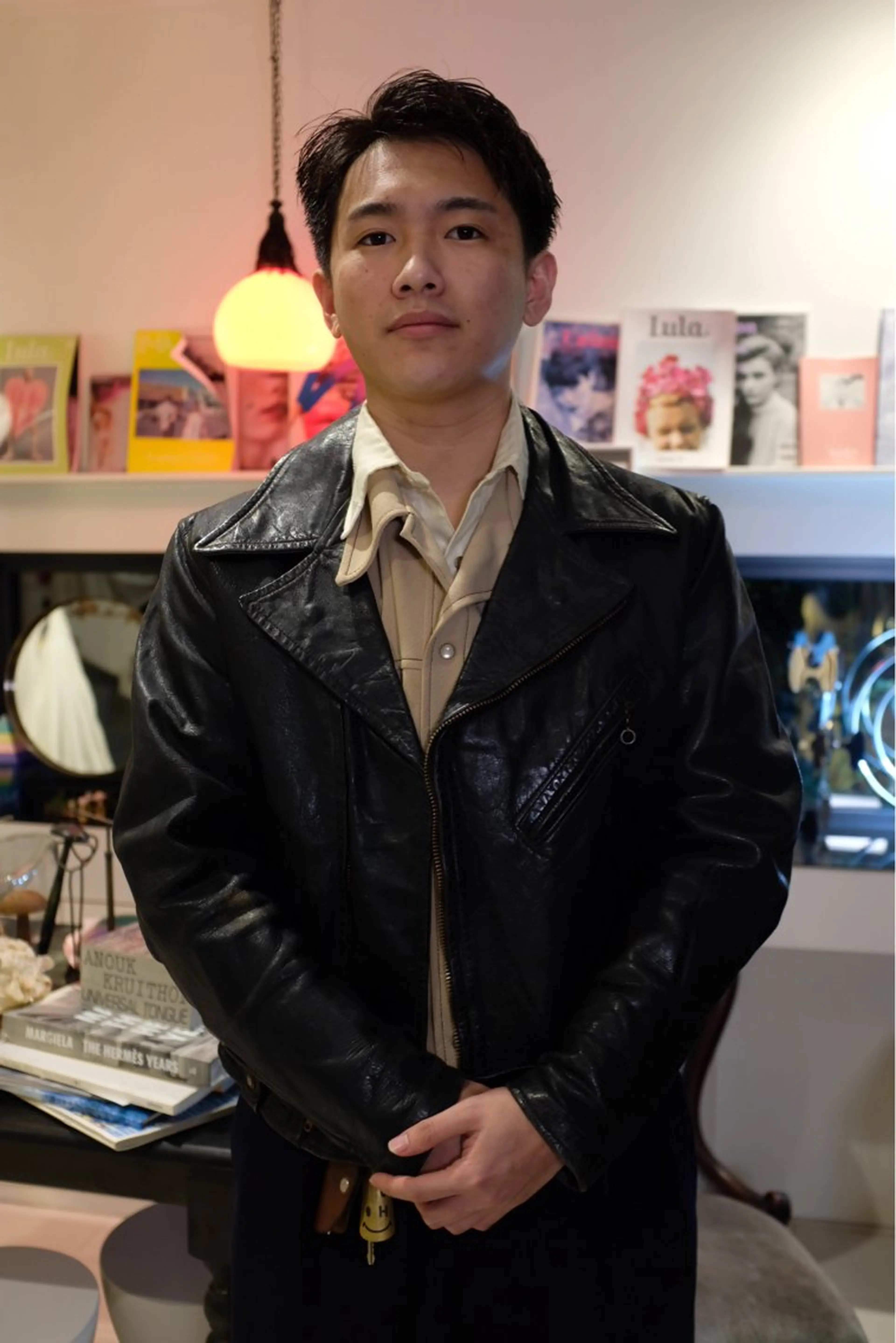 ショート カラー メンズ ブラウンカラー 透明感カラー ダークブラウン ヘアカラー 早川 豪のヘアスタイル
