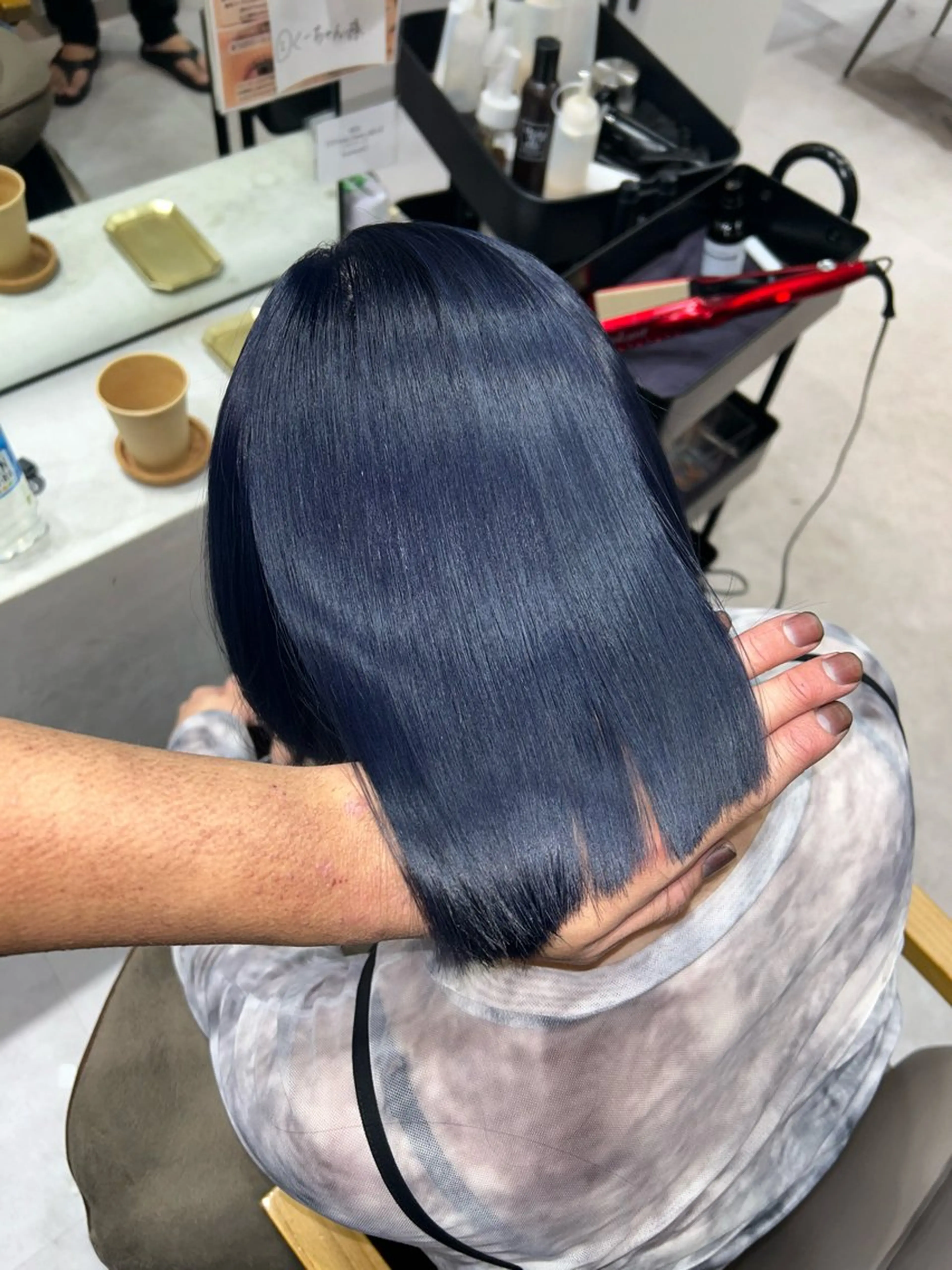 カラー ベージュカラー ブリーチ ケアブリーチ ハイトーンカラー ボブ 宮崎moc立川 ブリーチのヘアスタイル