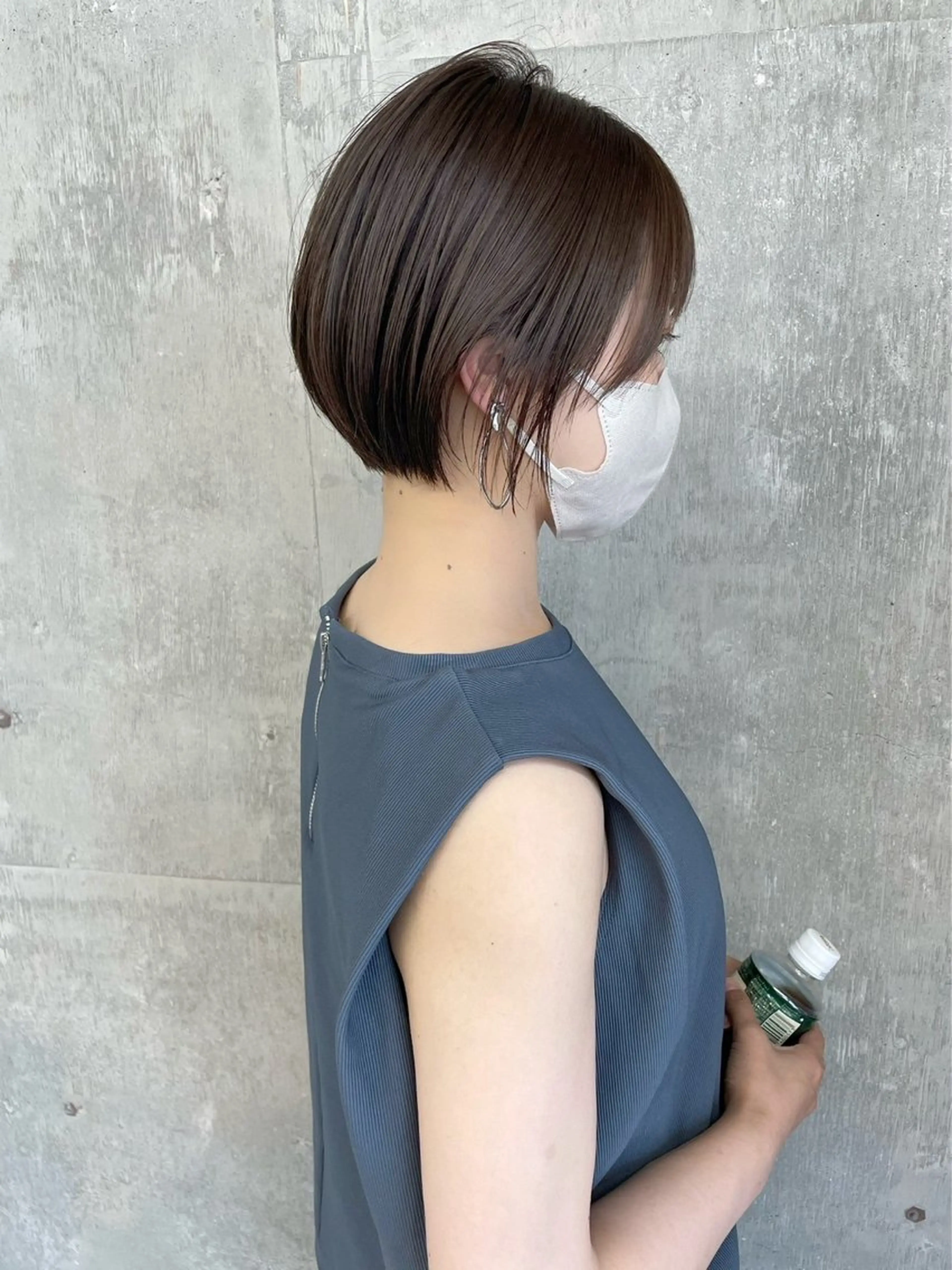 ショート カラー era所属・azumi/ボブ/暖 色/オリーブ/縮毛のヘアスタイル