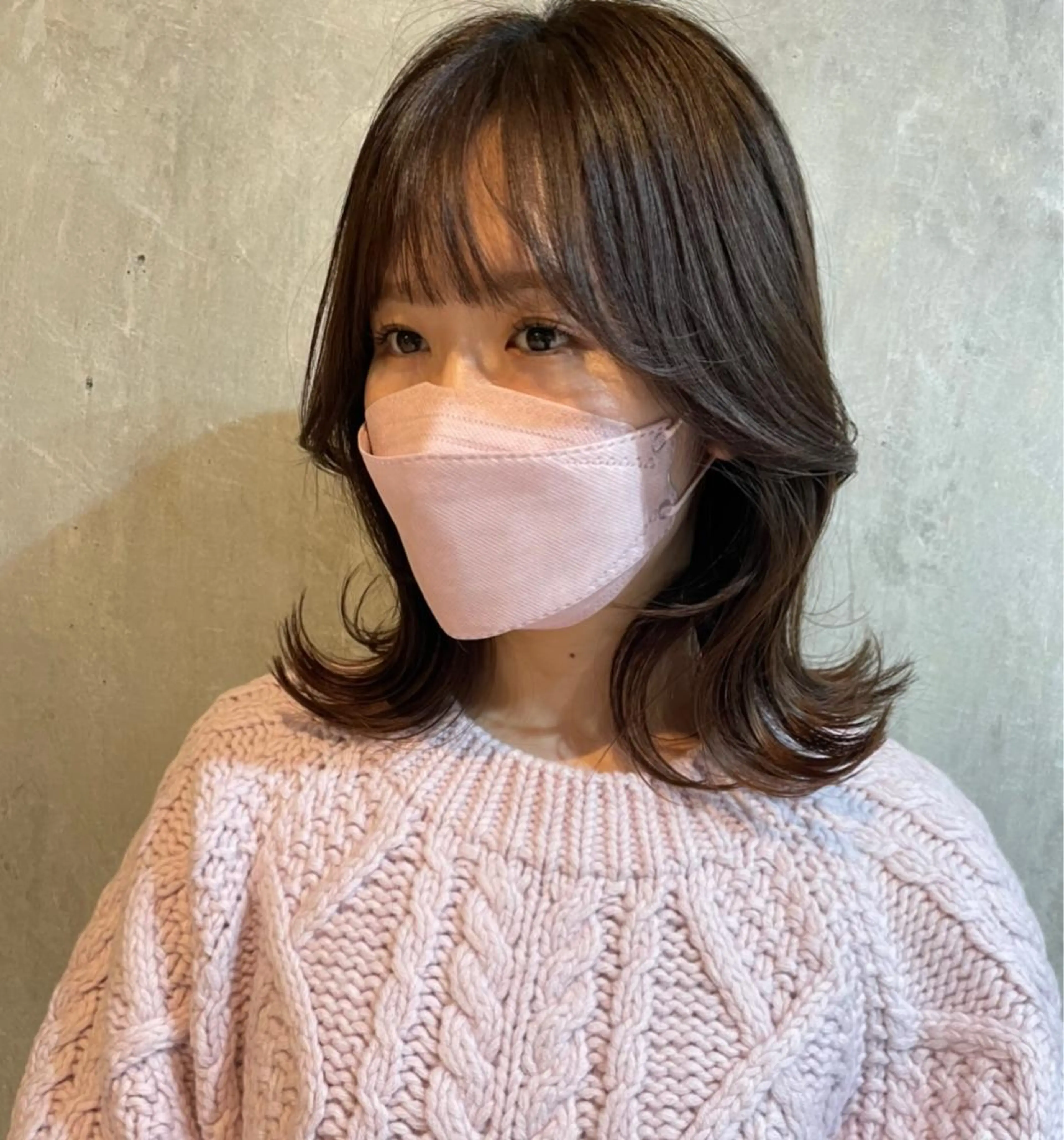 ミディアム カラー くびれヘア 顔周りカット 韓国風ヘア レイヤーカット risako🇰🇷 韓国ヘア/レイヤーのヘアスタイル