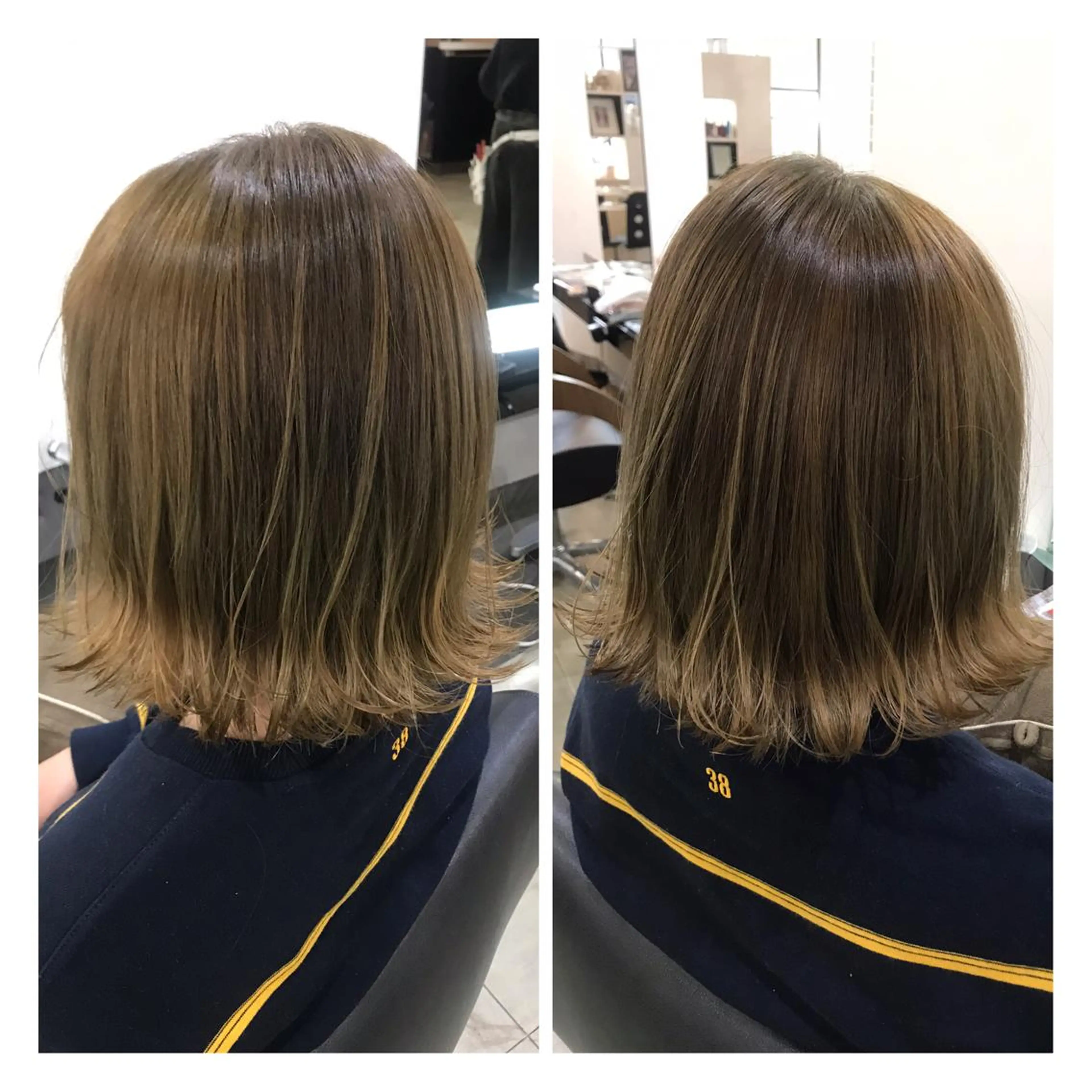 ミディアム カラー ベージュカラー 外ハネヘア DISCOHAIRsanc（ルジャルダン町田）所属・烏山 達也のヘアスタイル