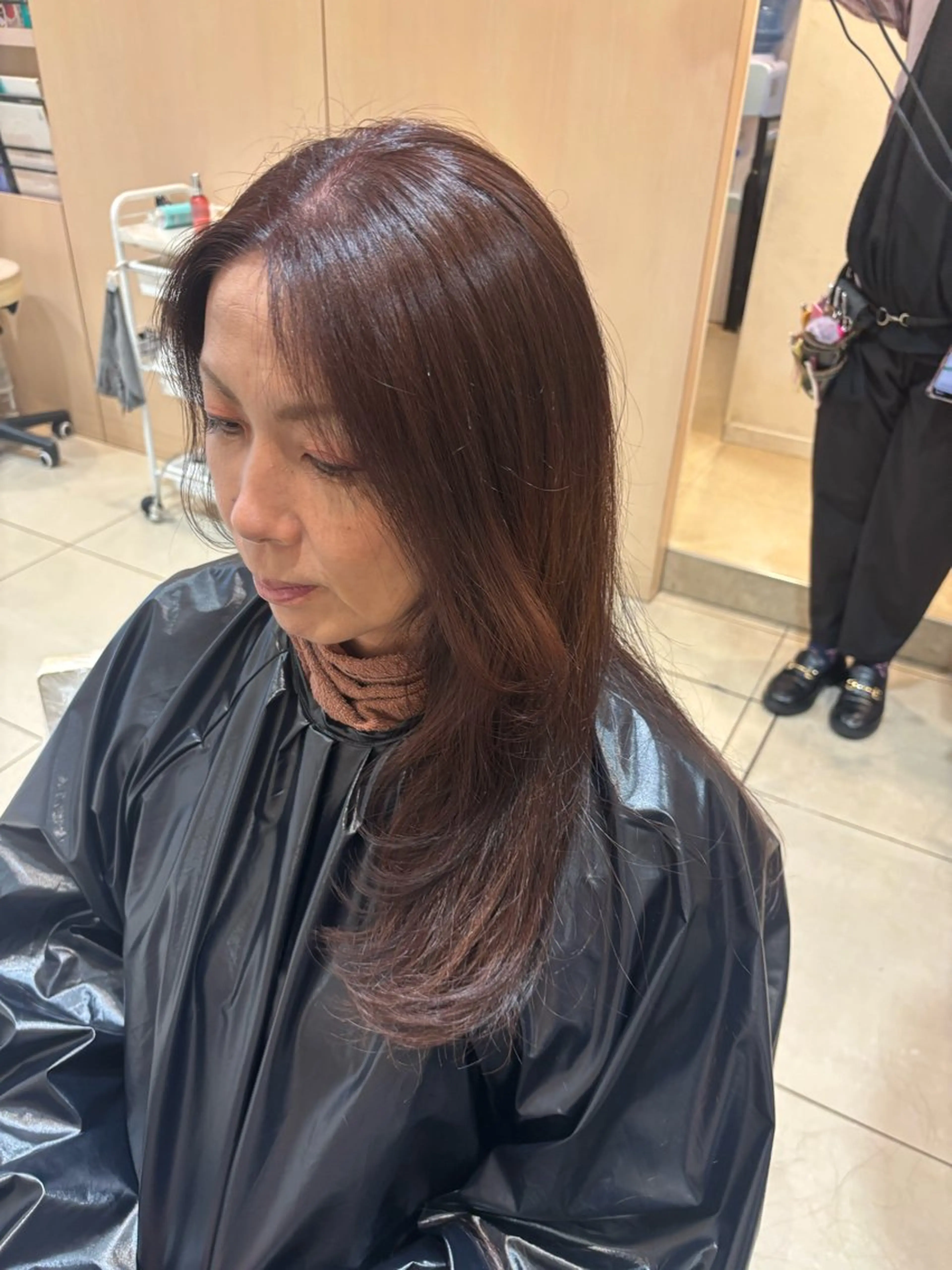 ロング カラー カット ヘアカラー 川島 梨菜🌹のヘアスタイル