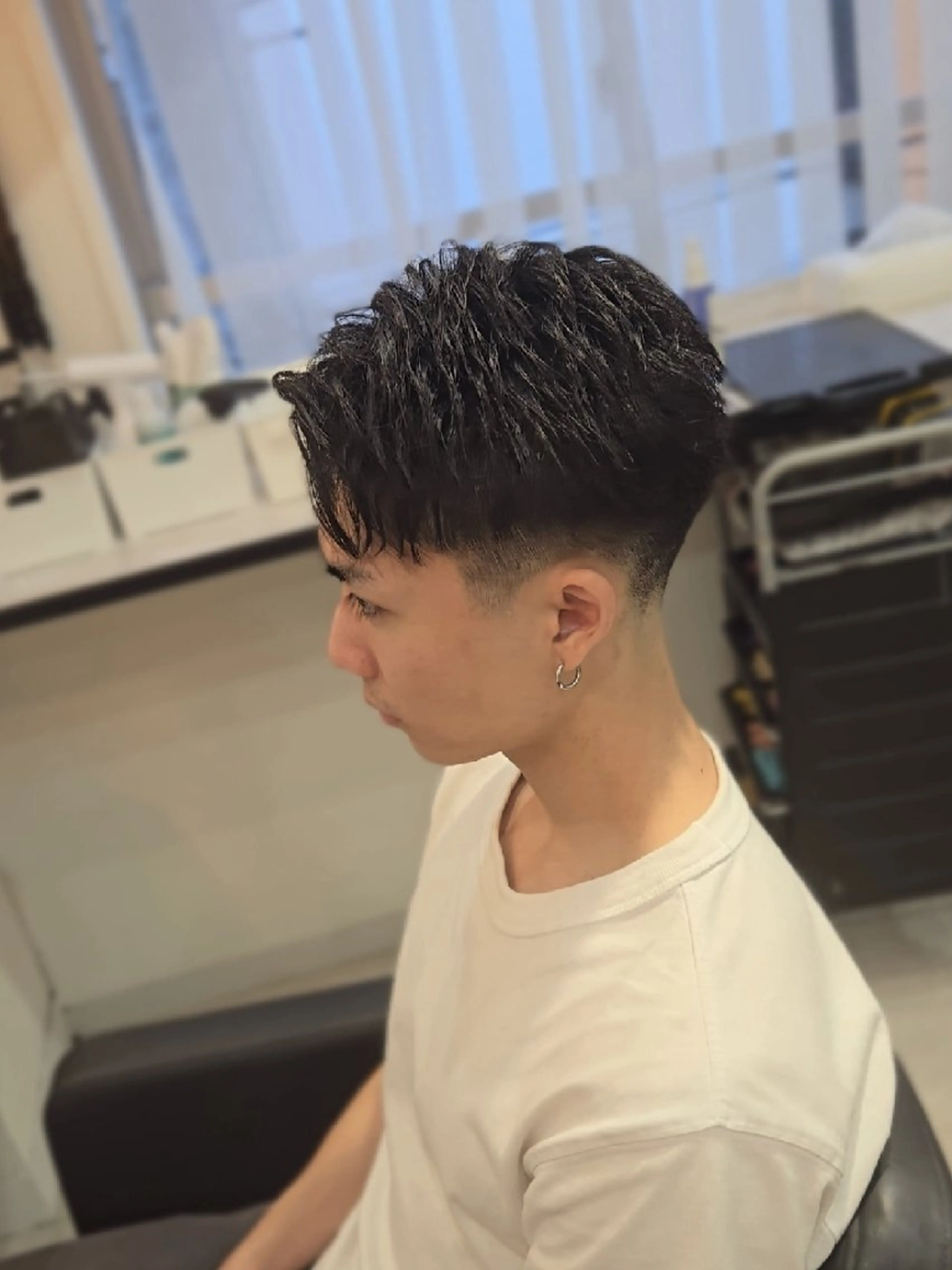メンズ ショート ショートヘア カット ヘアセット Lapis 名古屋駅前店所属・LEN名古屋/パーマ メンズ特化美容師のヘアスタイル