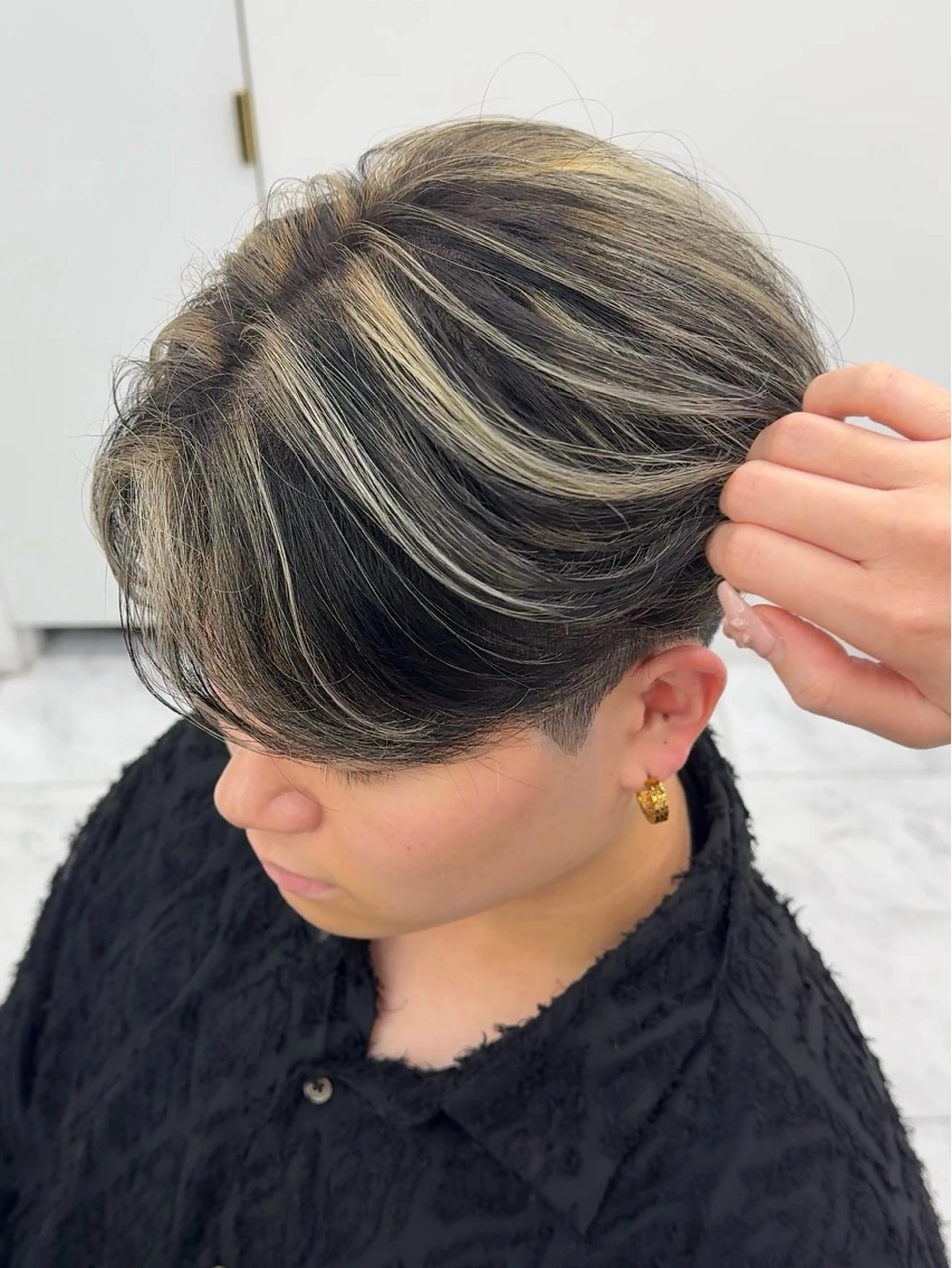 カラー メンズ カット ヘアカラー トリートメント メンズカット ‪‪/メッシュのヘアスタイル