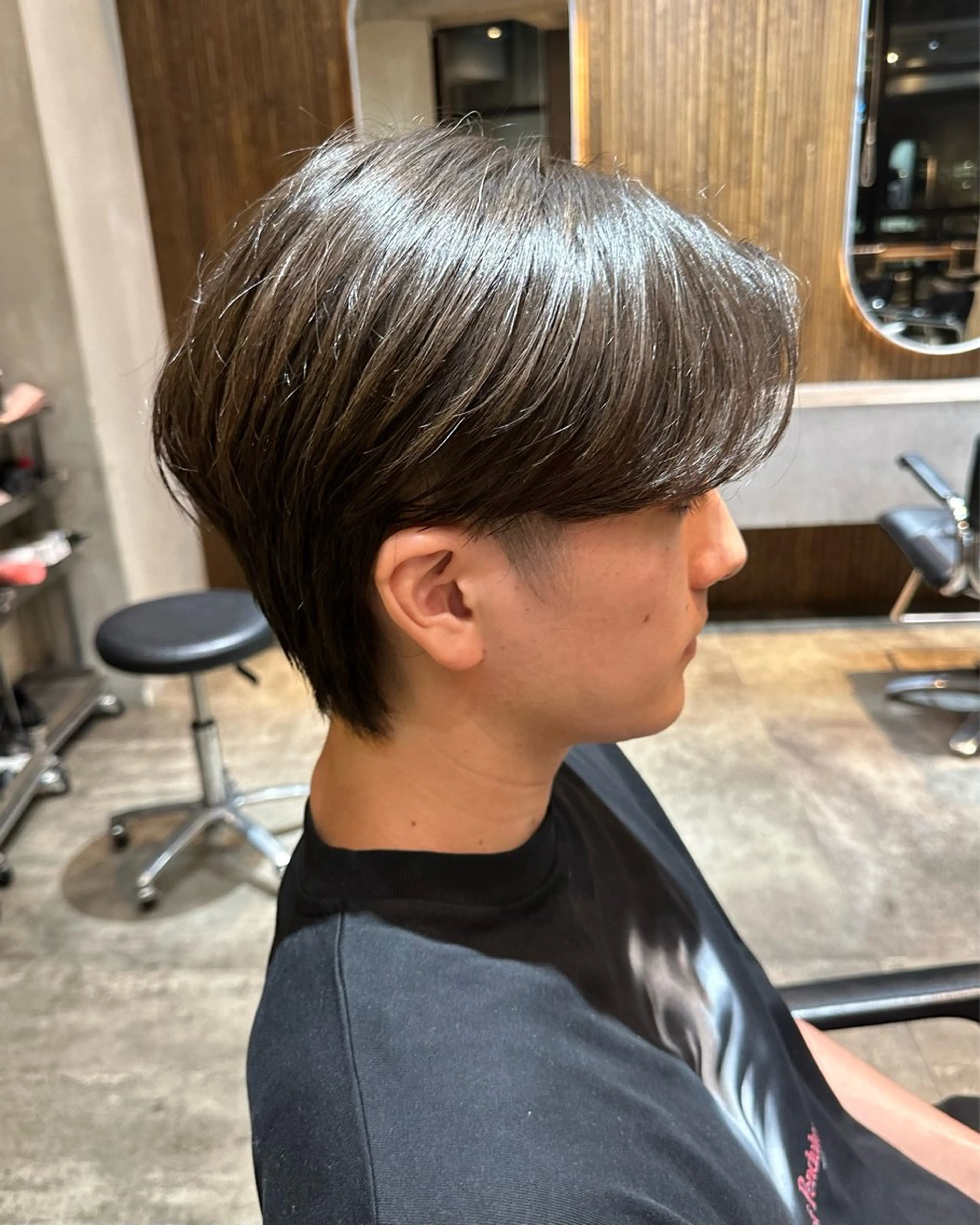 ショート メンズ カット パーマ メンズヘア/渋谷 /シースルーマッシュのヘアスタイル