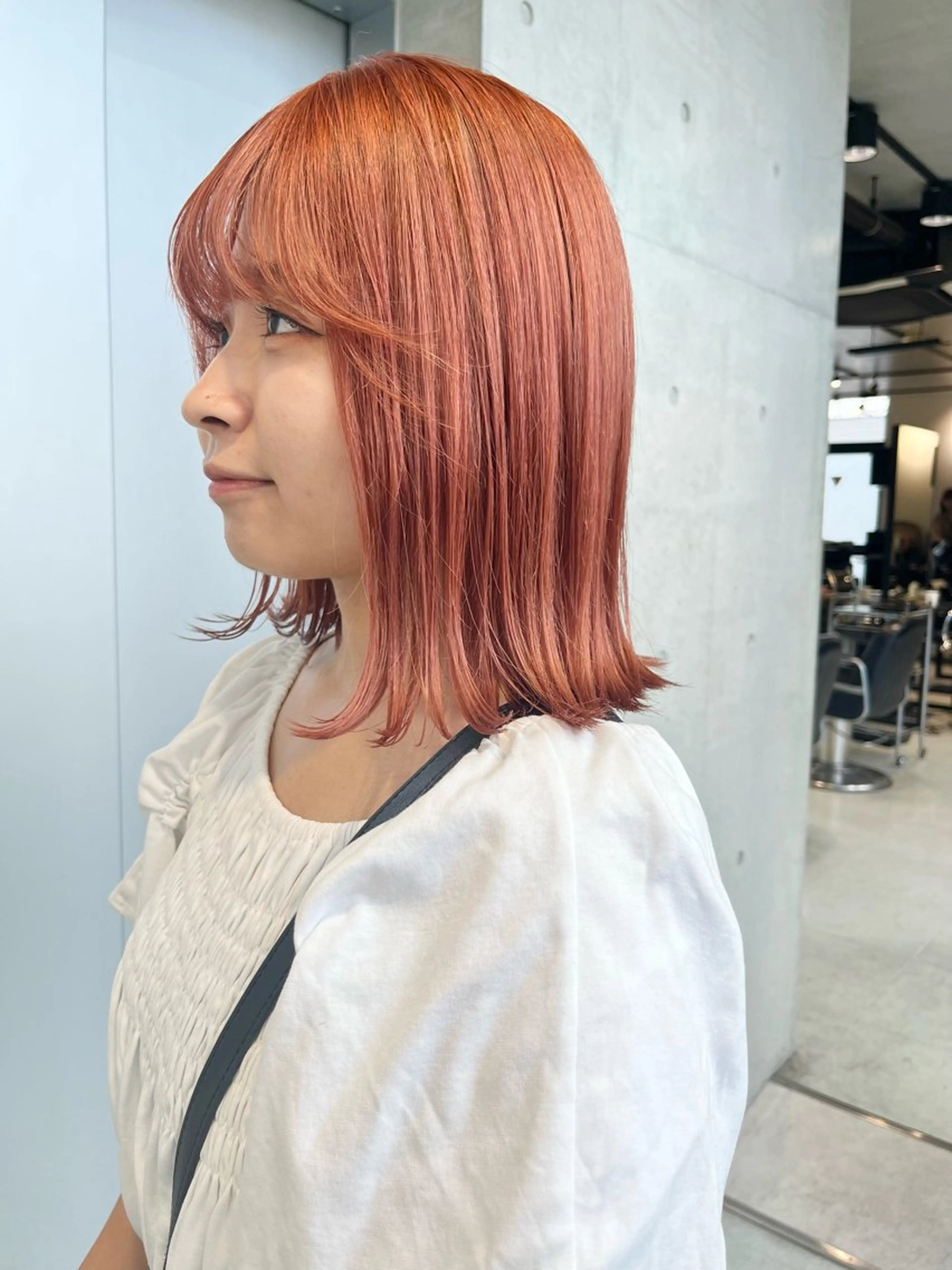 セミロング カラー パーマ ヘアアレンジ カット ヘアカラー トリートメント ヘッドスパ ヘアセット 透明感/オリーブ/ グレージュ/YUKAのヘアスタイル