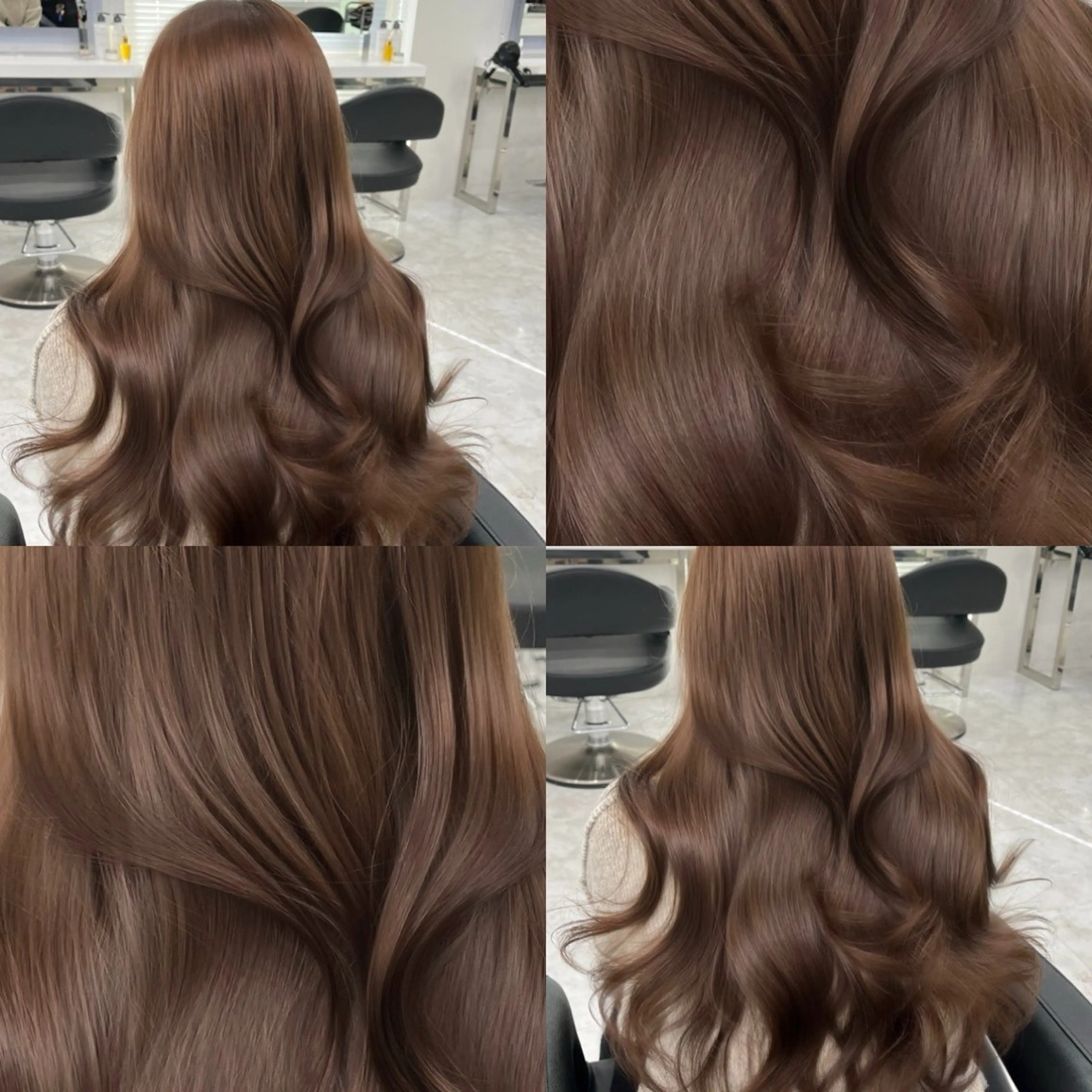 ロング カラー カット ヘアカラー ヘアセット 🤎大人かわいい🤎 韓国レイヤー🤎力丸のヘアスタイル