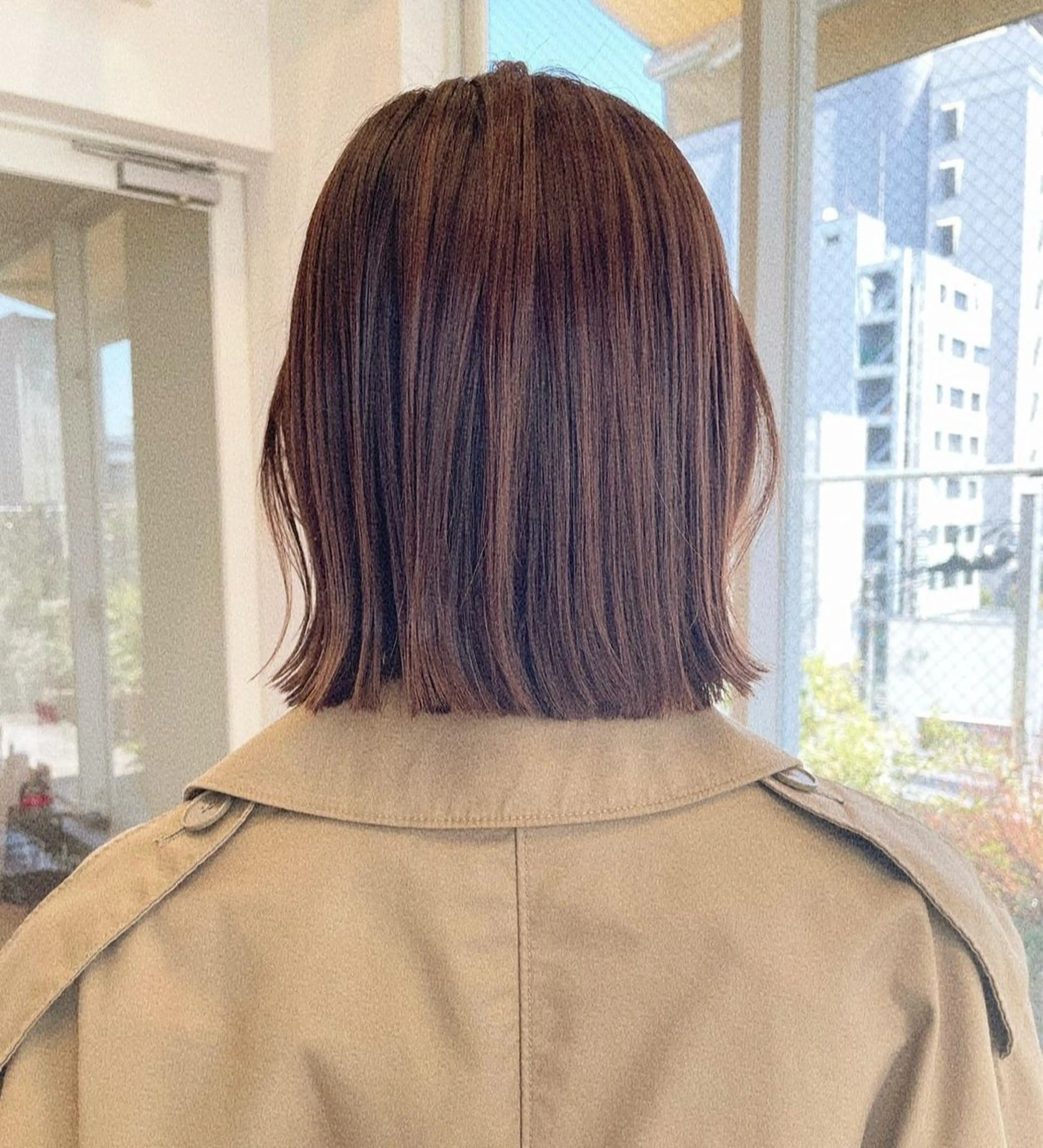 ショート 辻しおり／似合わせ カット/暖色カラー栄のヘアスタイル