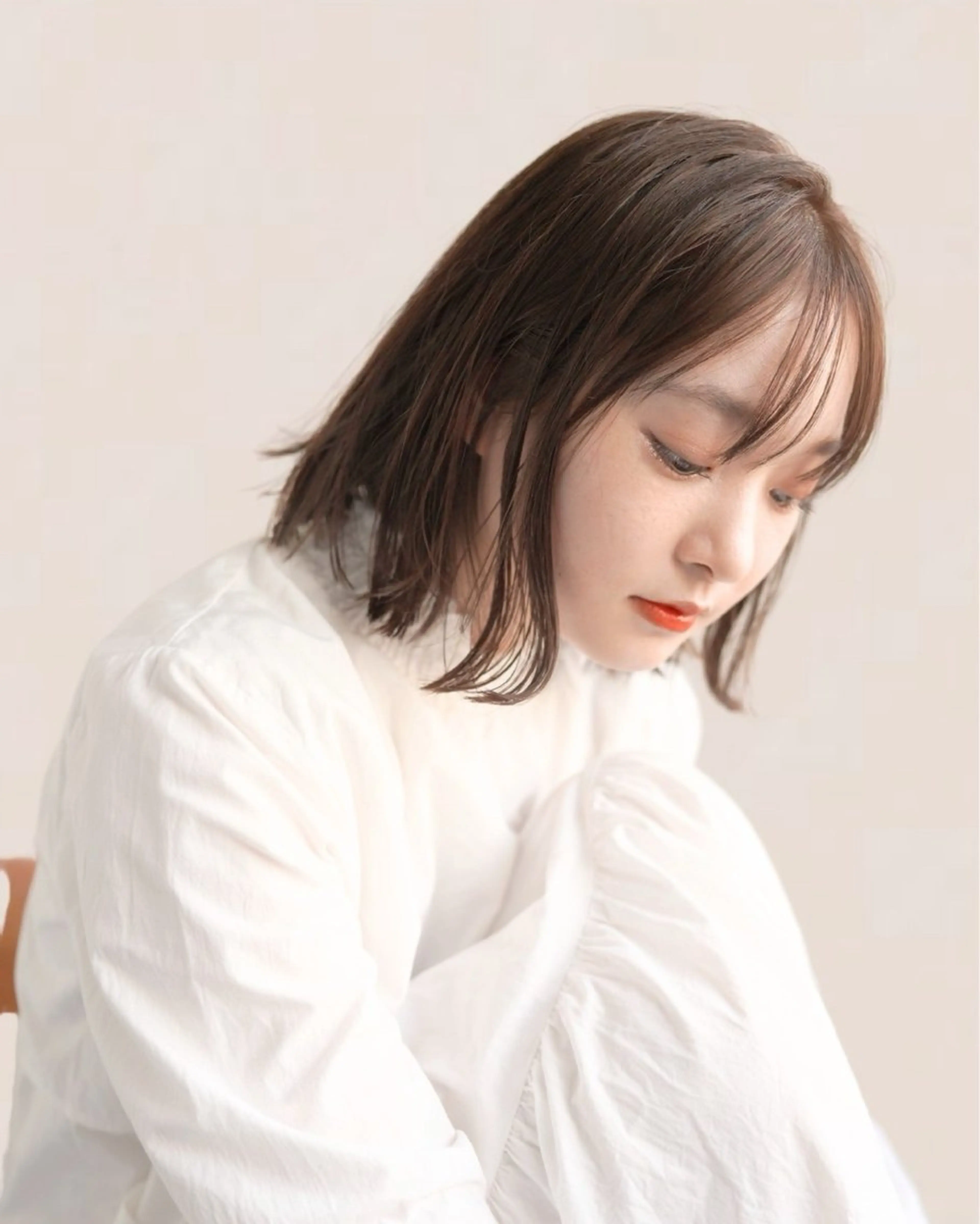 ミディアム カラー Joule 建山美友のヘアスタイル