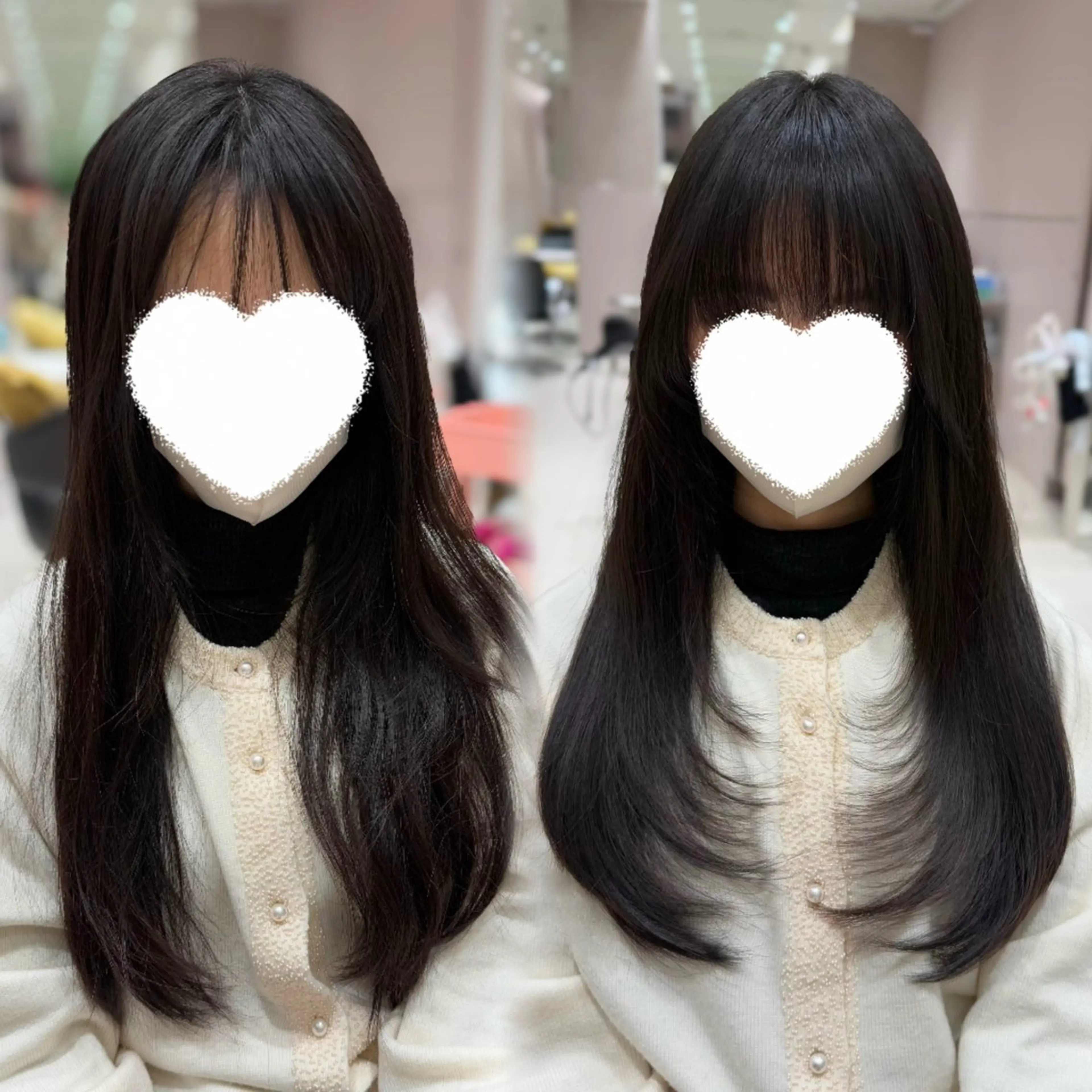 ロング ヘアカラー トリートメント 内田 志乃のヘアスタイル