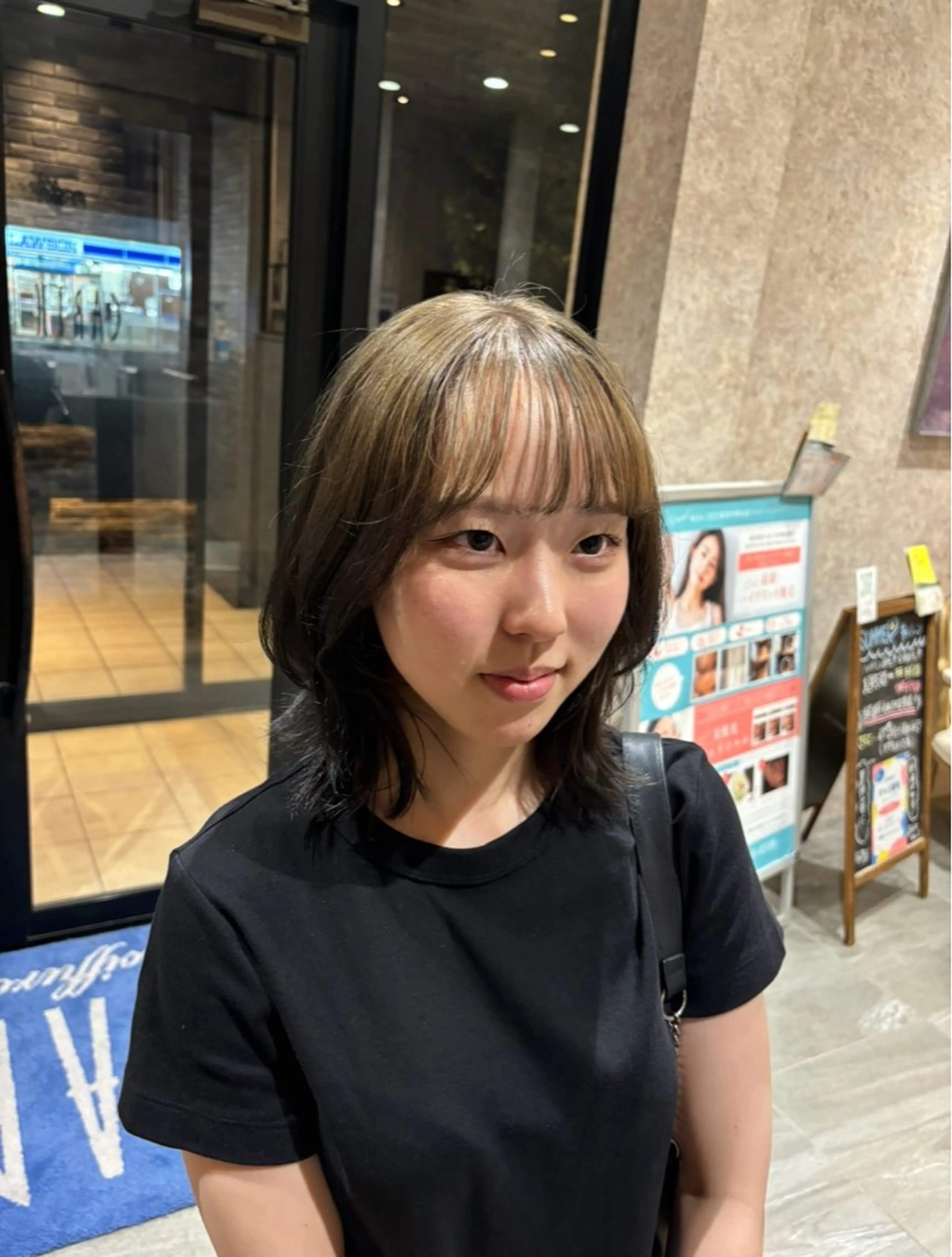 ミディアム ヘアカラー earth中野山 村松　和磨のヘアスタイル