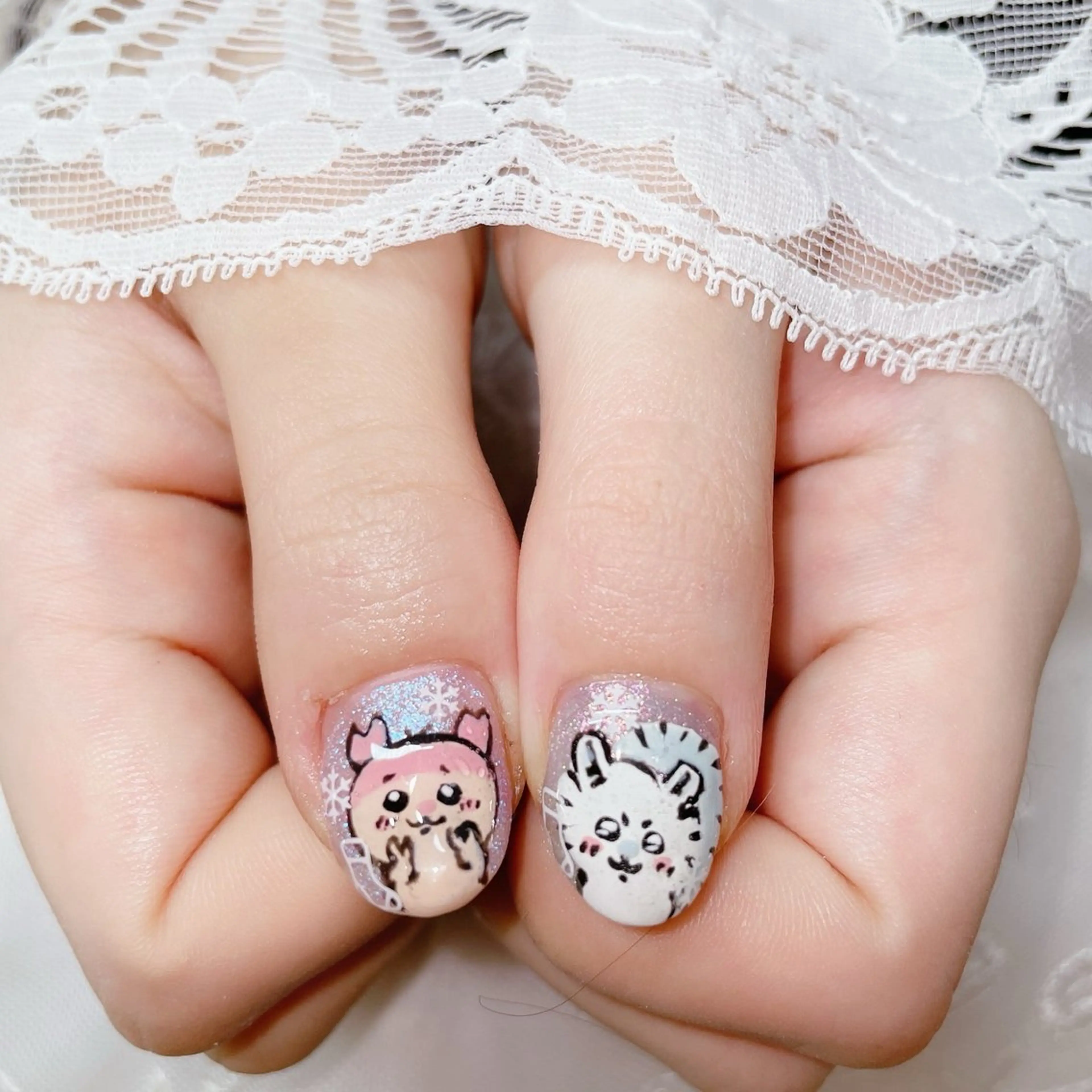 セミロング ハンドネイル ハンドケア 💜MIYA nail川崎店のネイルデザイン