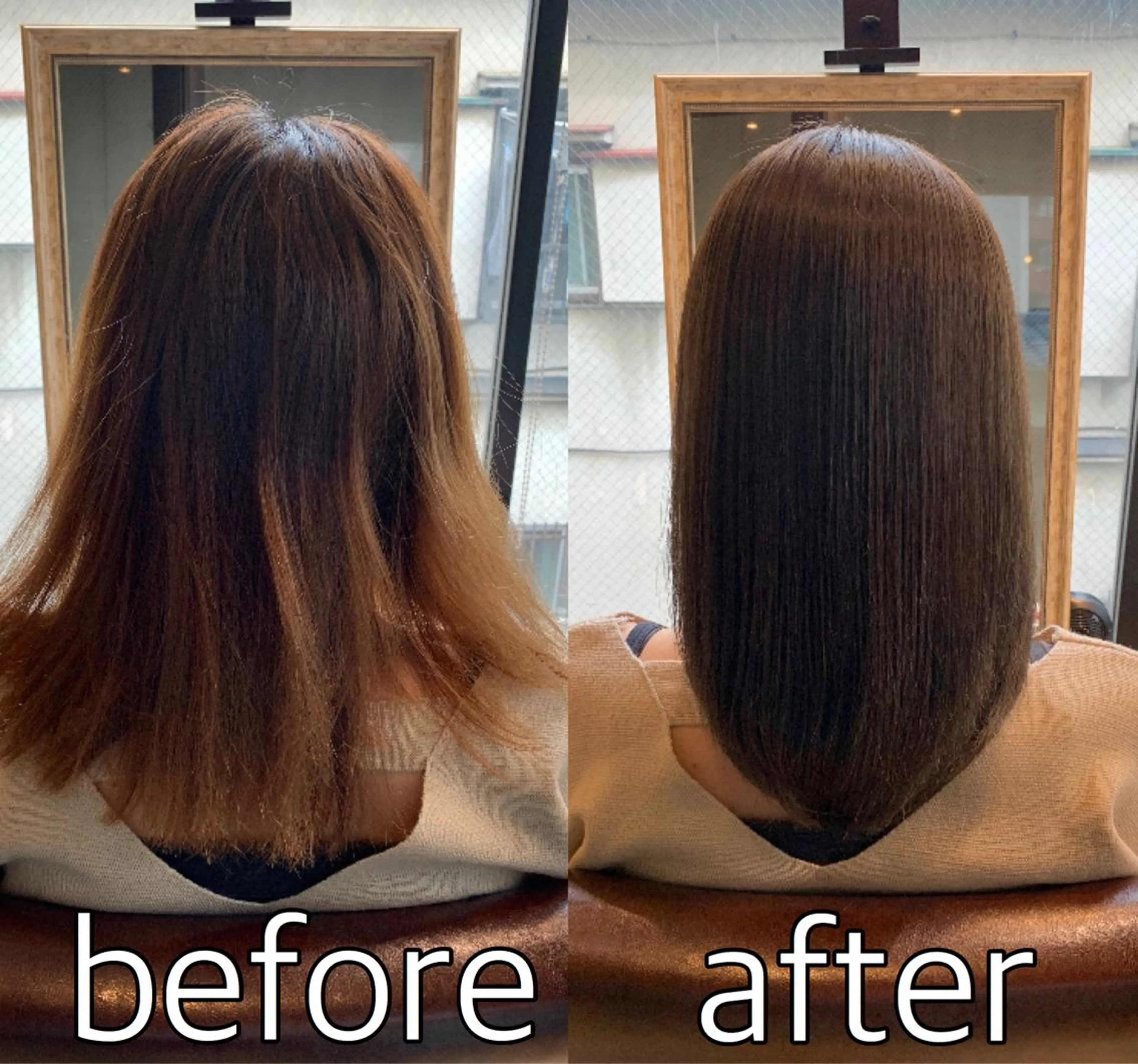 セミロング 縮毛矯正 ＊くせ毛に特化＊ 【yun】のヘアスタイル