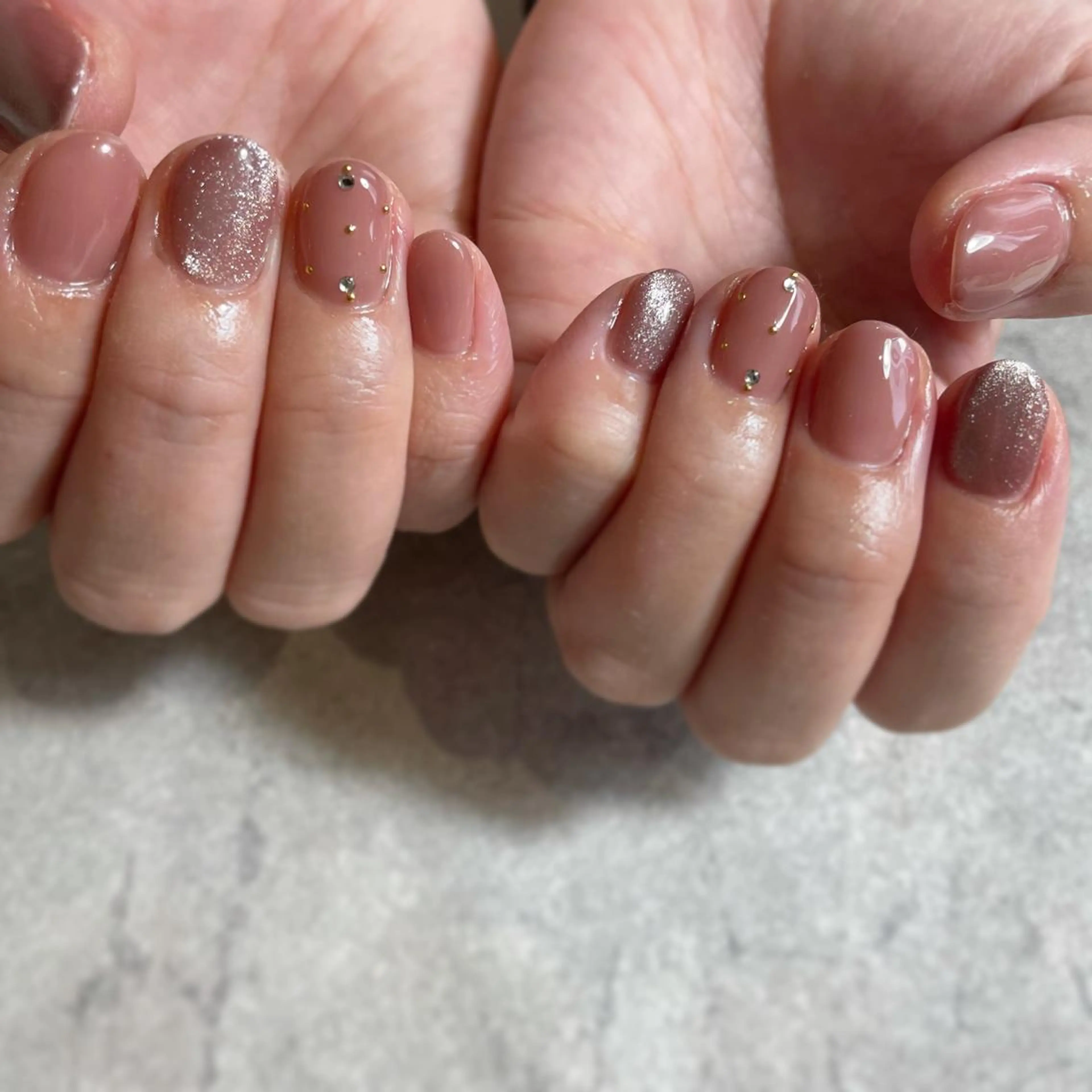 ネイル マグネットネイル ハンドネイル nailroom roséeのネイルデザイン