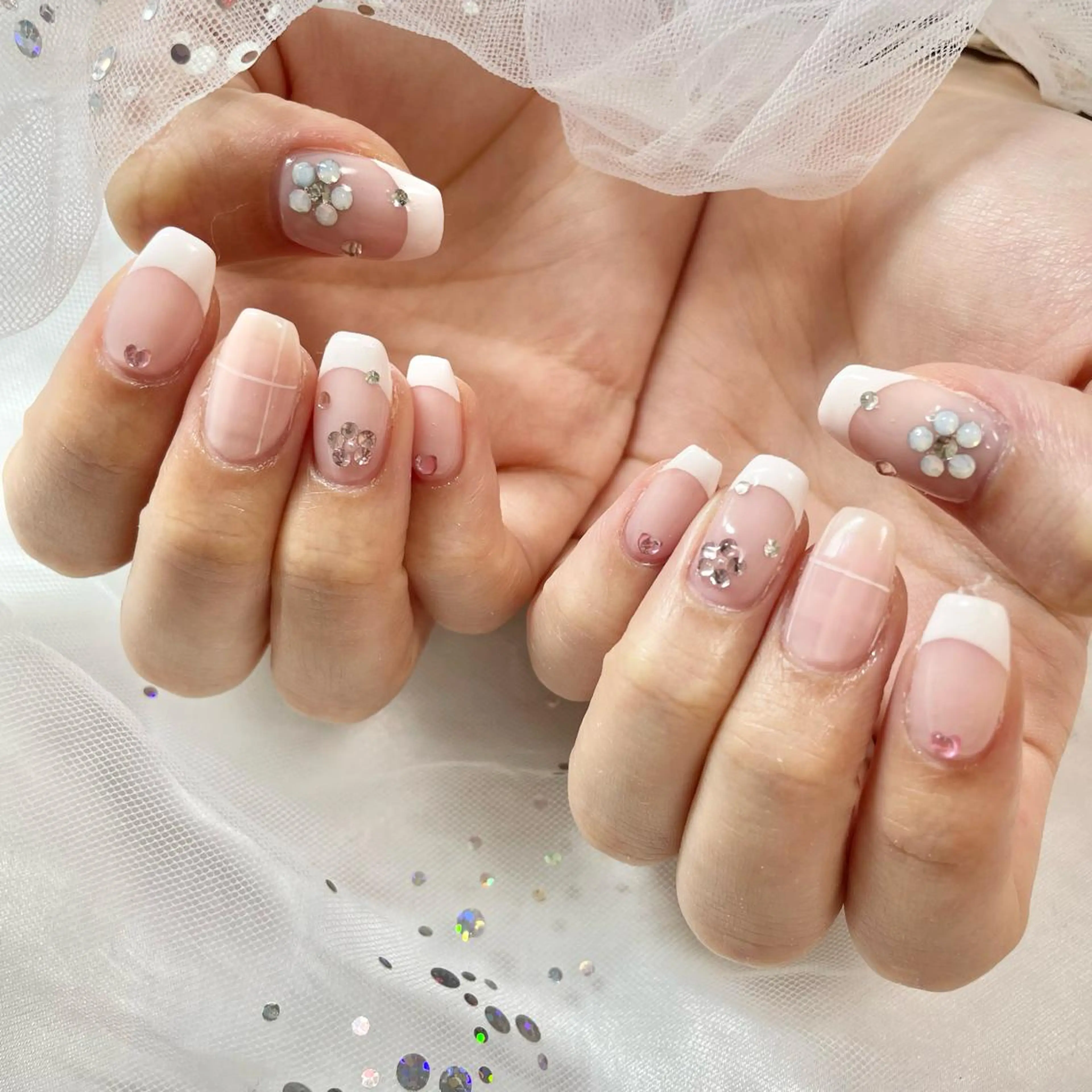 ネイル フレンチネイル 🎀AYAKO 🎀中韓ネイルのネイルデザイン