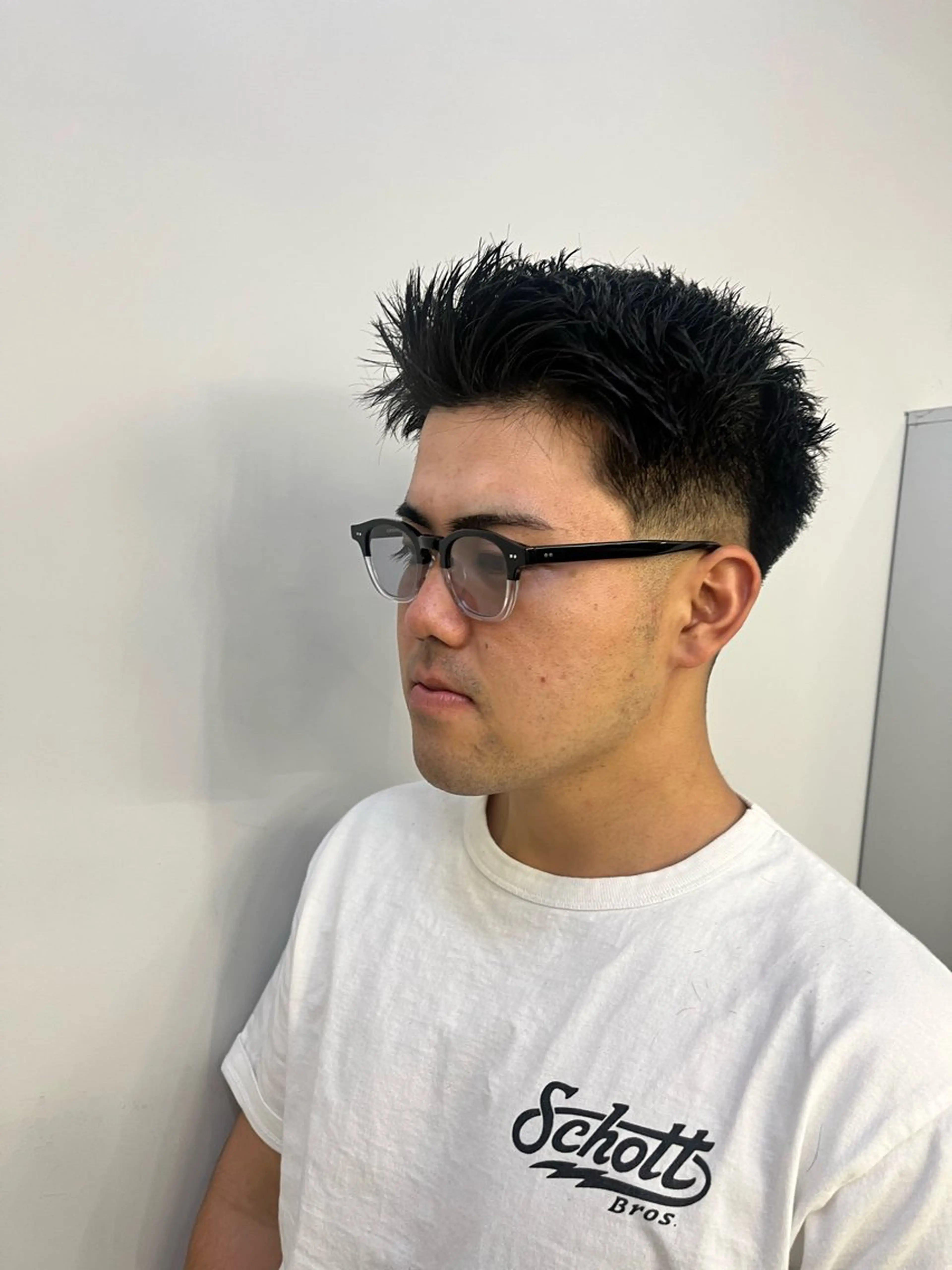 ショート メンズ フェードカット スパイキーショート ショートヘア 💈FADE &LINE安達のヘアスタイル