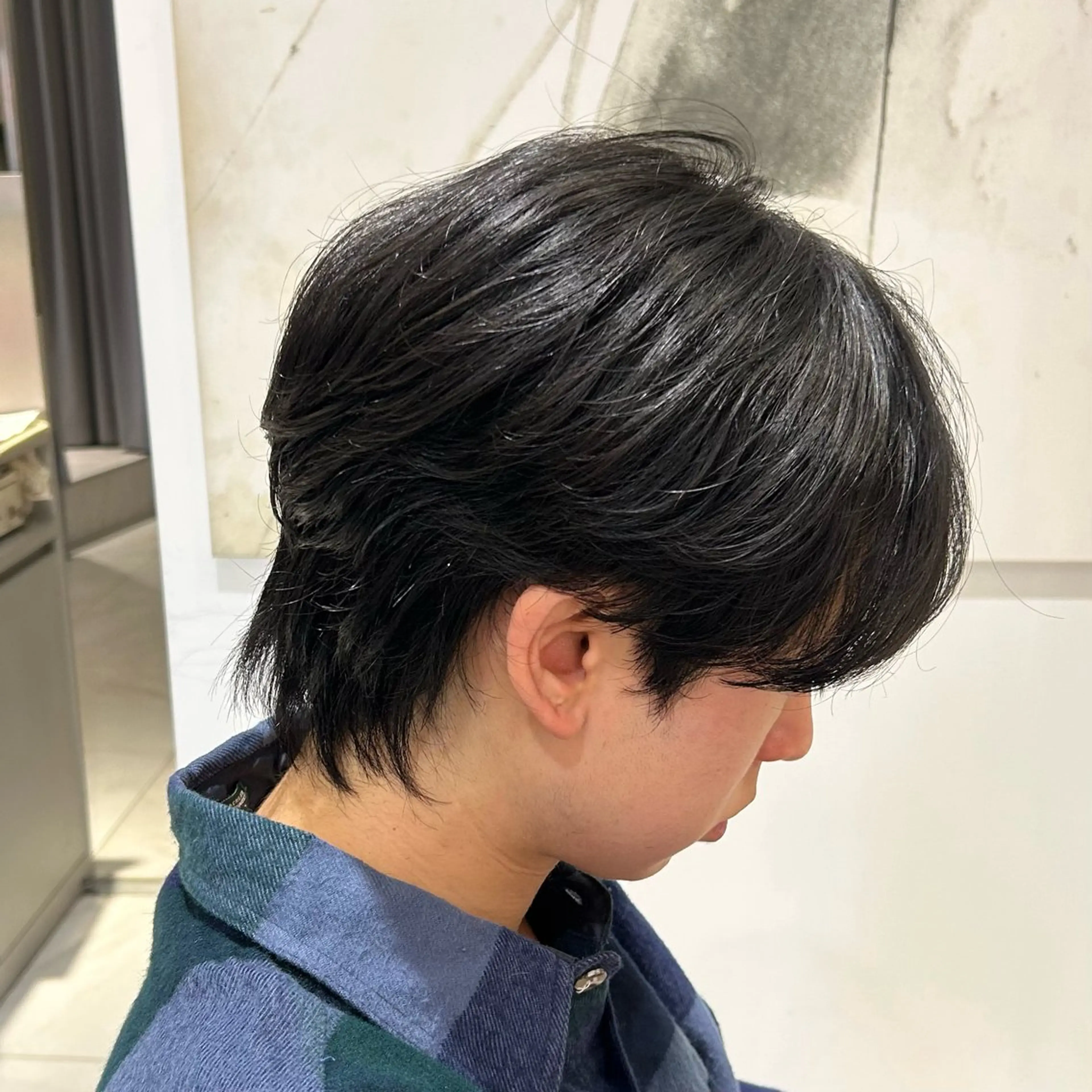 パーマ メンズ メンズ韓国風 メンズパーマ ︎︎🌟韓国艶カラー ︎🌟璃奈 (リナ)のヘアスタイル