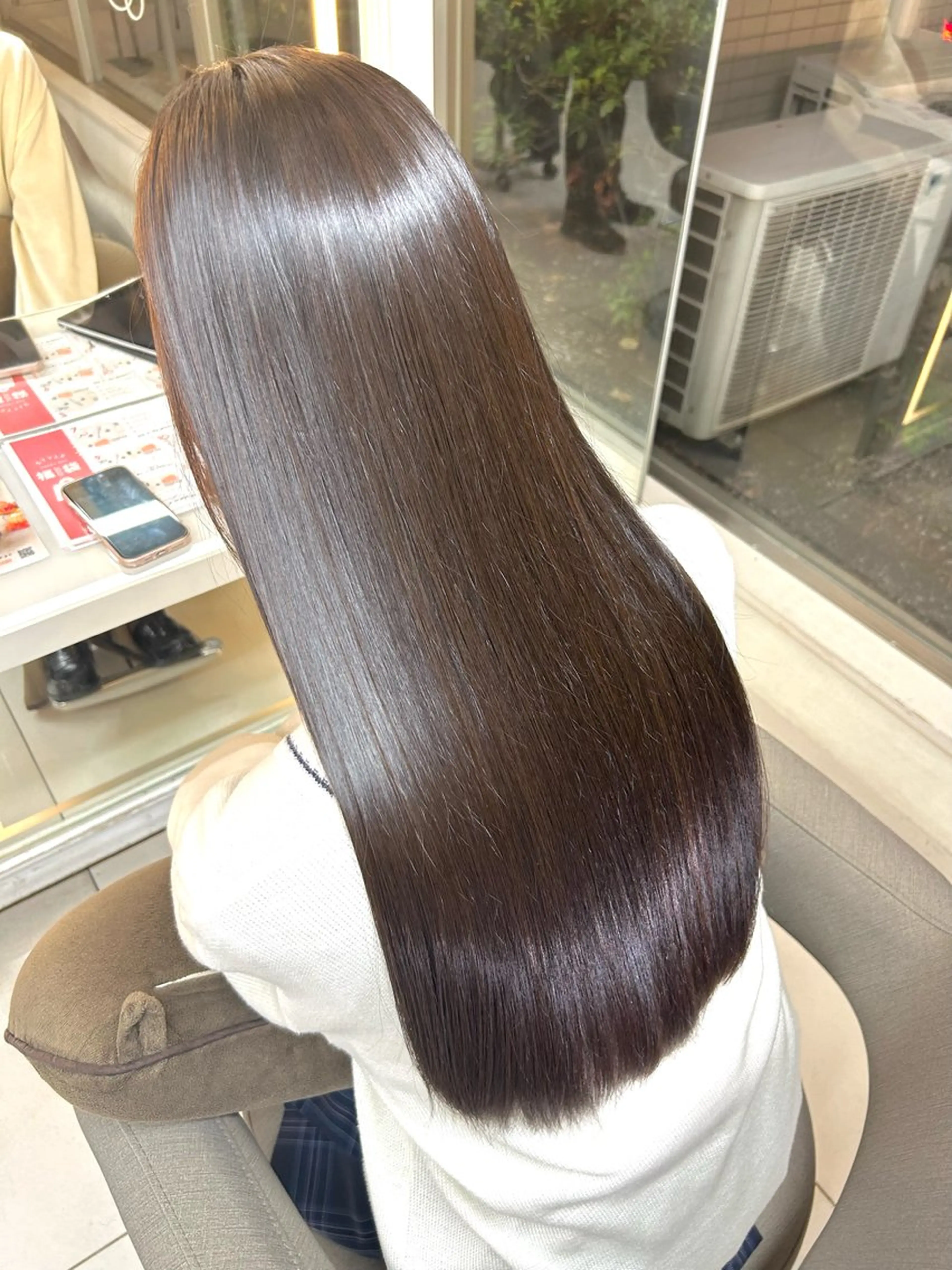 ロング 縮毛矯正 髪質改善/艶トリート メント🫧/美嬉のヘアスタイル