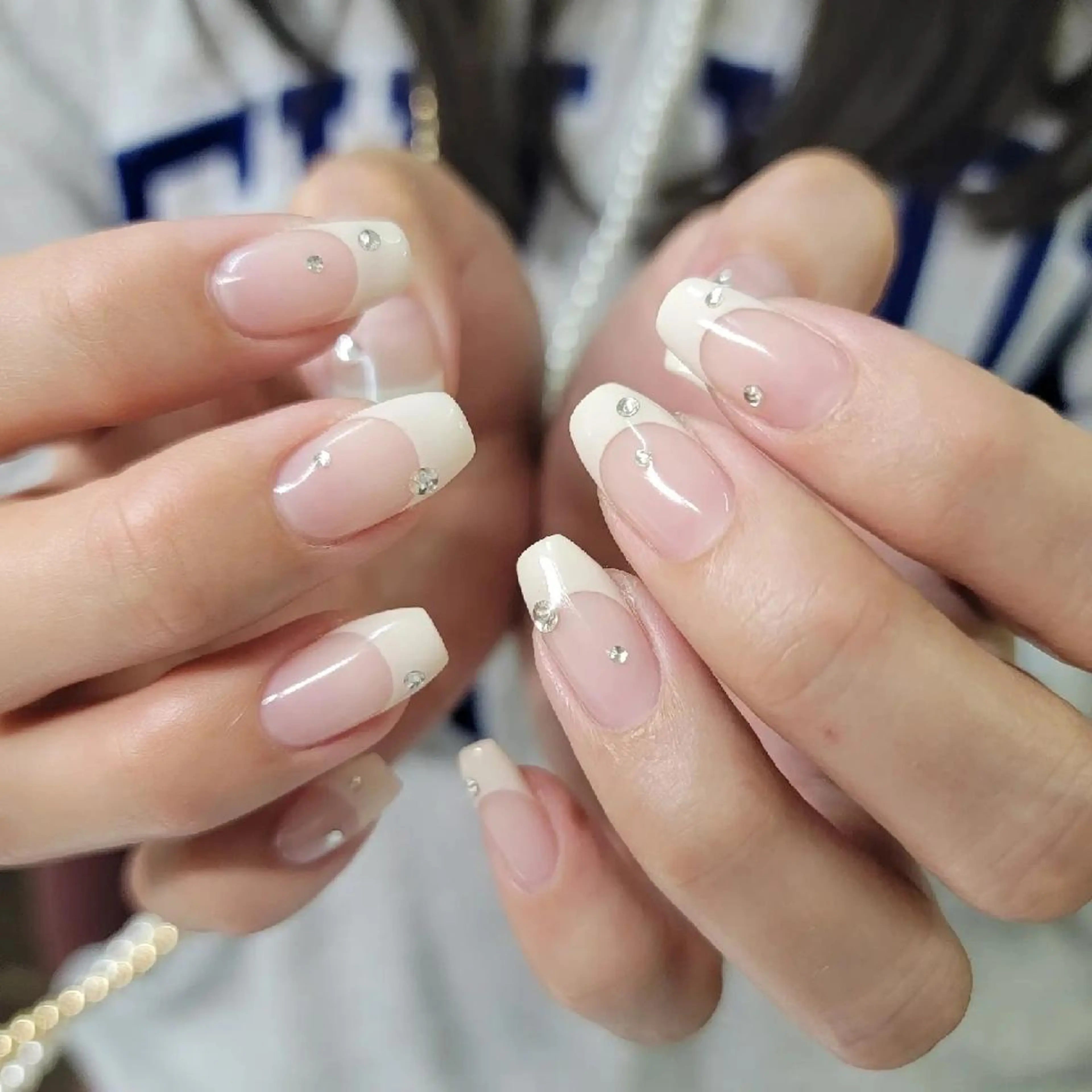 ネイル フレンチネイル みよし市 nail salon*pomnal.co所属・Shimada Harukaのネイルデザイン